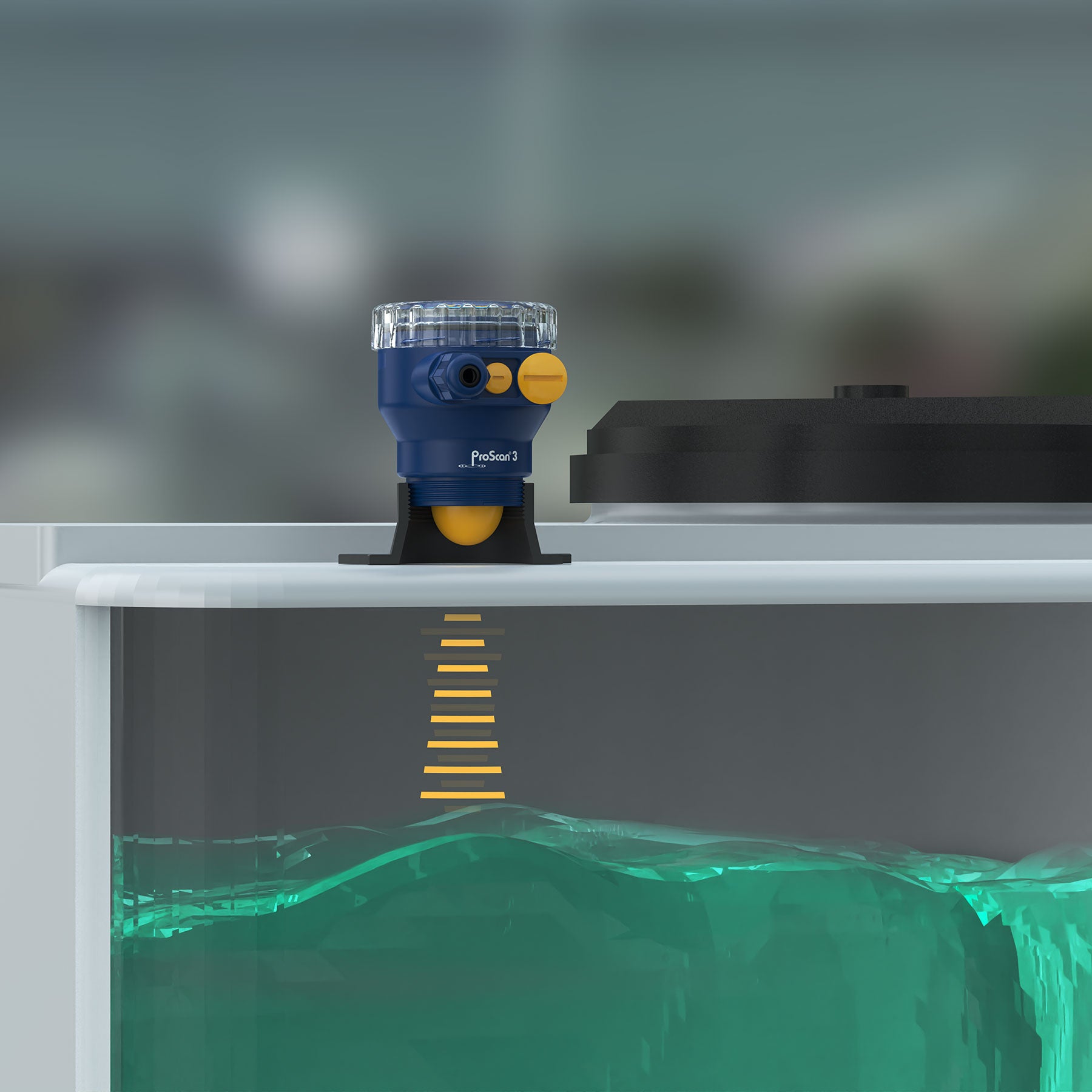 Icon ProScan 3 Continuous Radar Liquid Level Sensor Transmitter Installed
