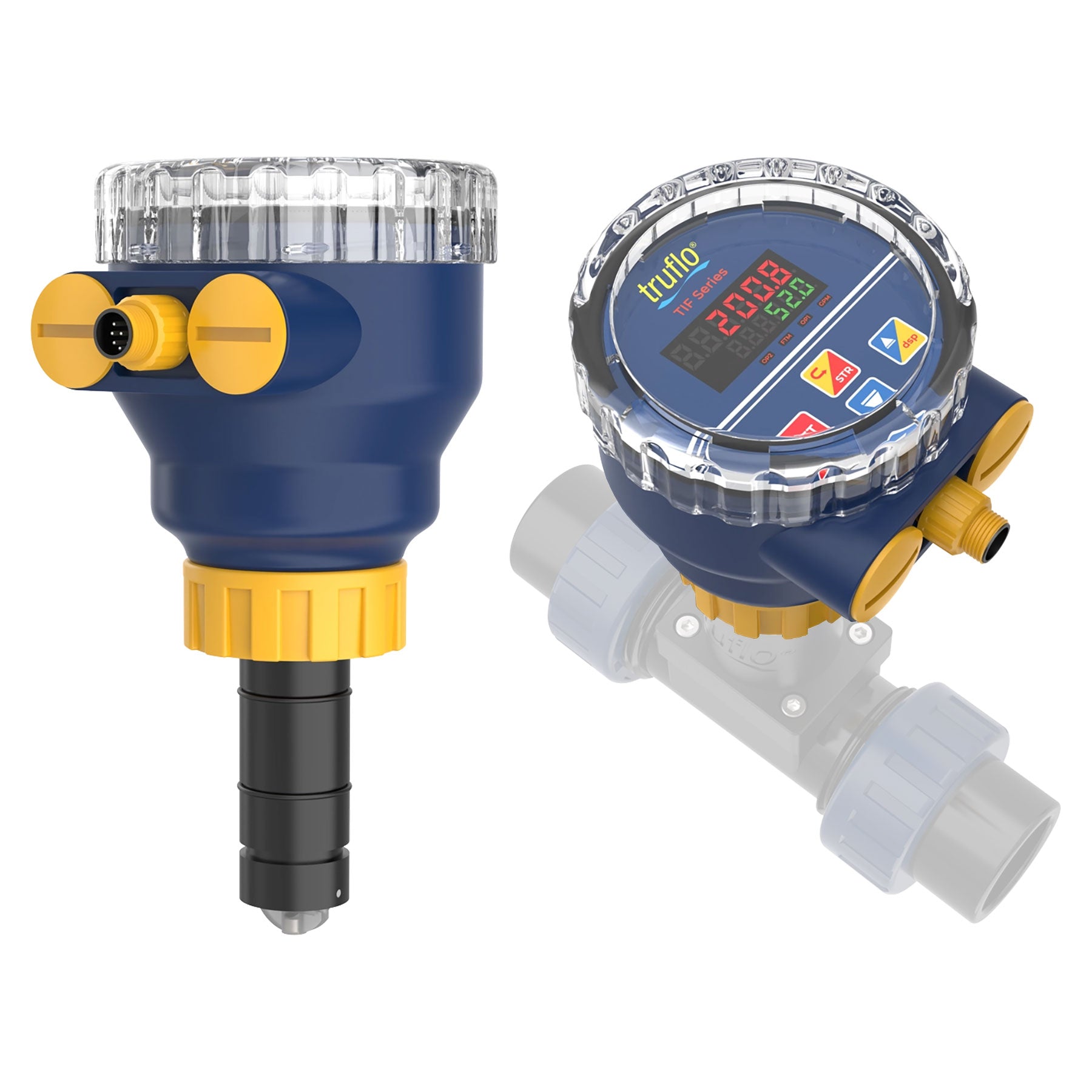 Icon TIF Insertion Paddle Wheel Flow Meter, 1/2 in. to 24 in. Sizes