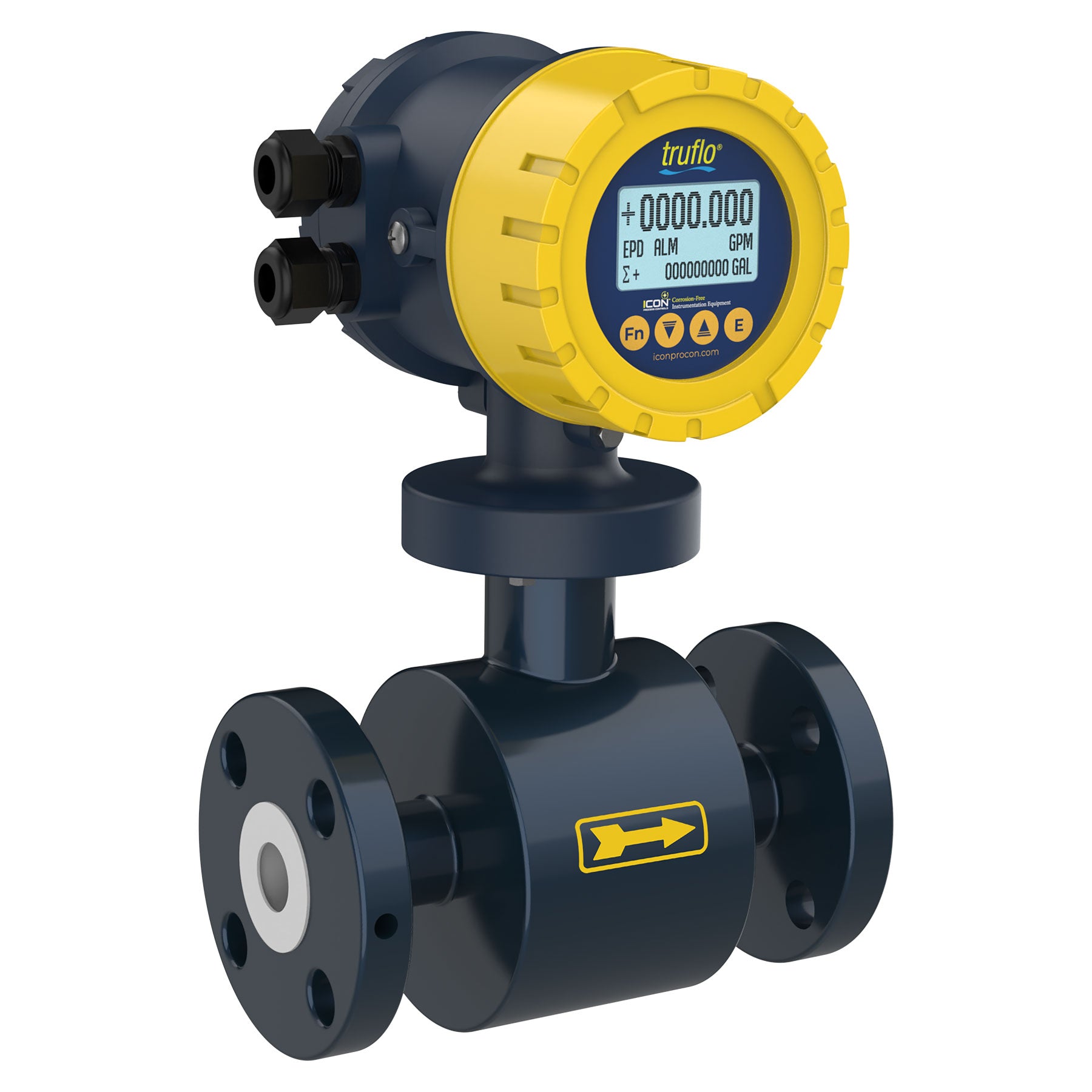 Icon Truflo MF1000 In-Line Magnetic Flow Meter Side View