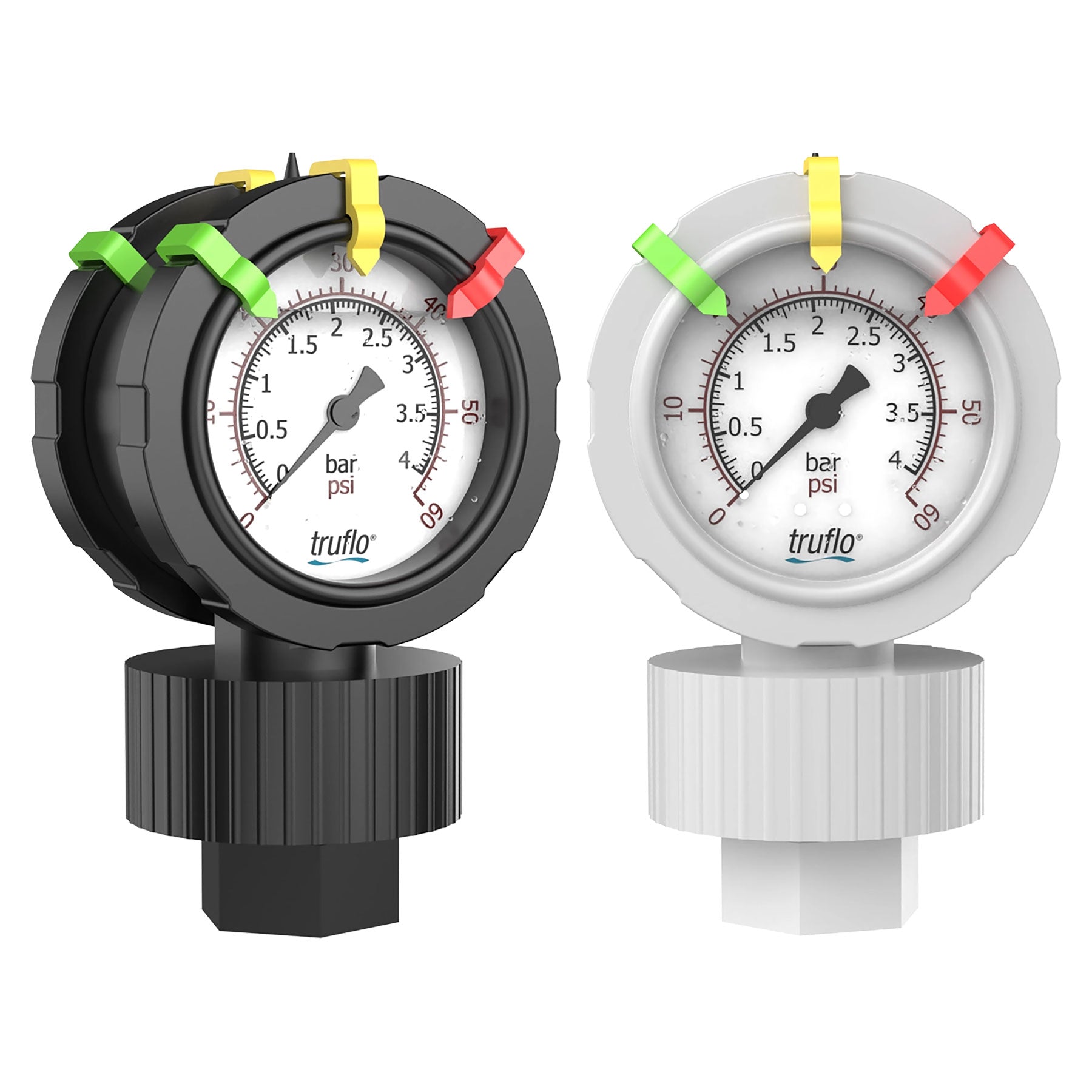 Icon Truflo OBS-2VU Double-Sided Pressure Gauge with Gauge Guard