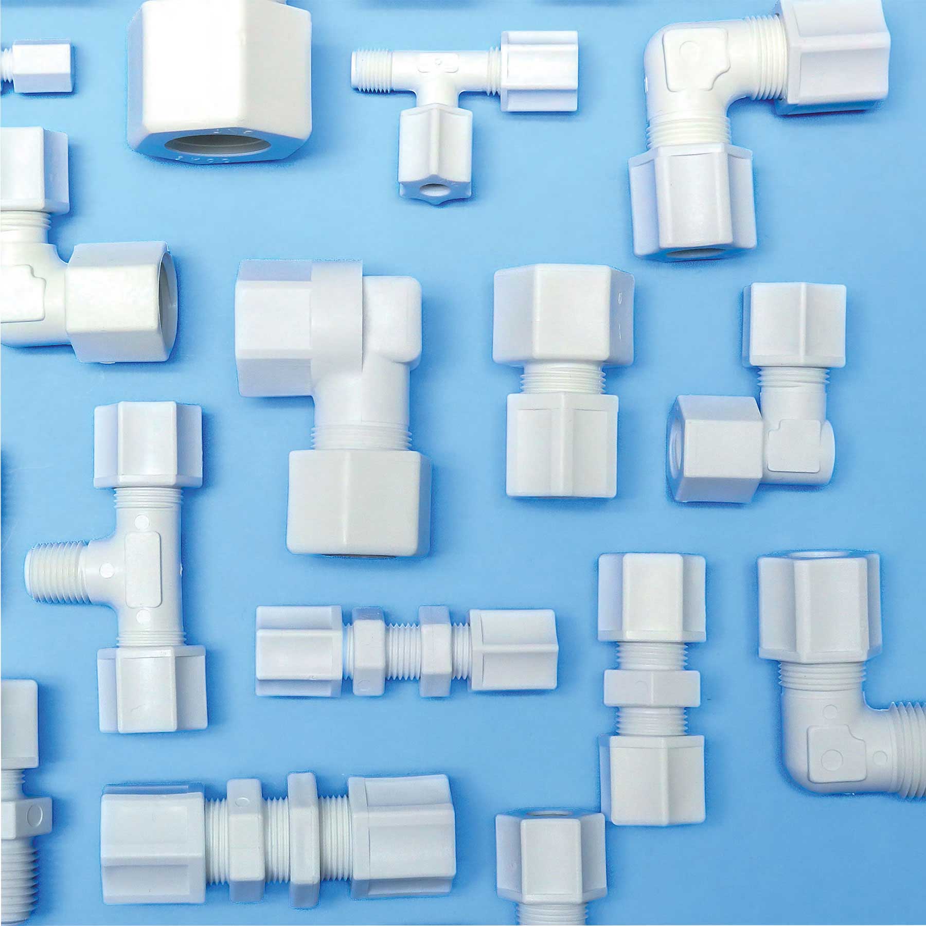 Jaco White Tube Fitting Group