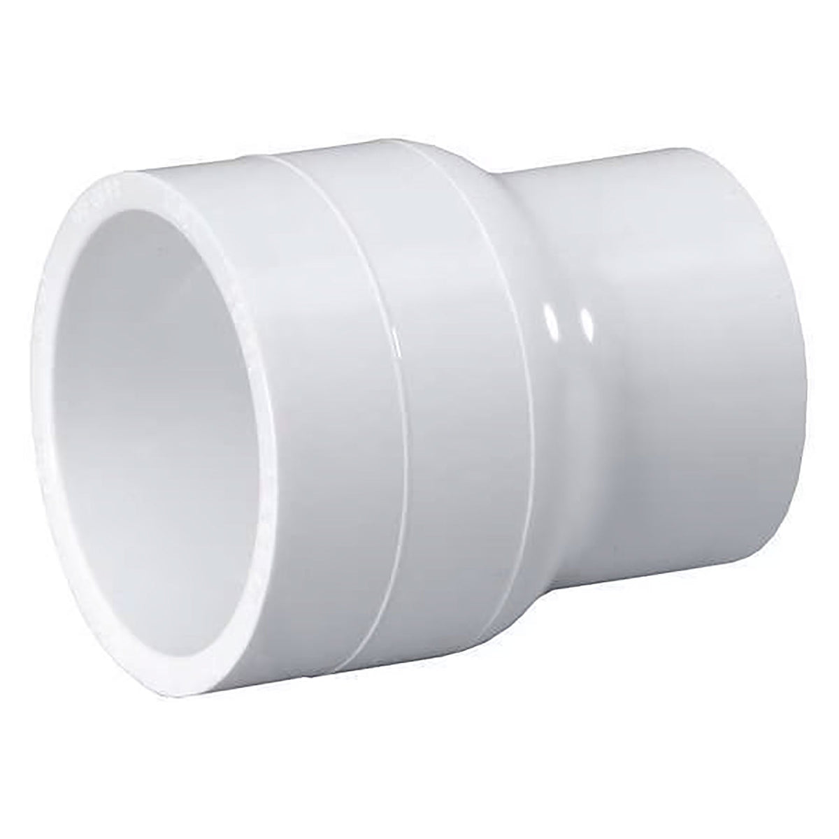 Lasco PVC Schedule 40, White, Reducer Coupling, Socket, 1/2 in. to 10 in. Sizes