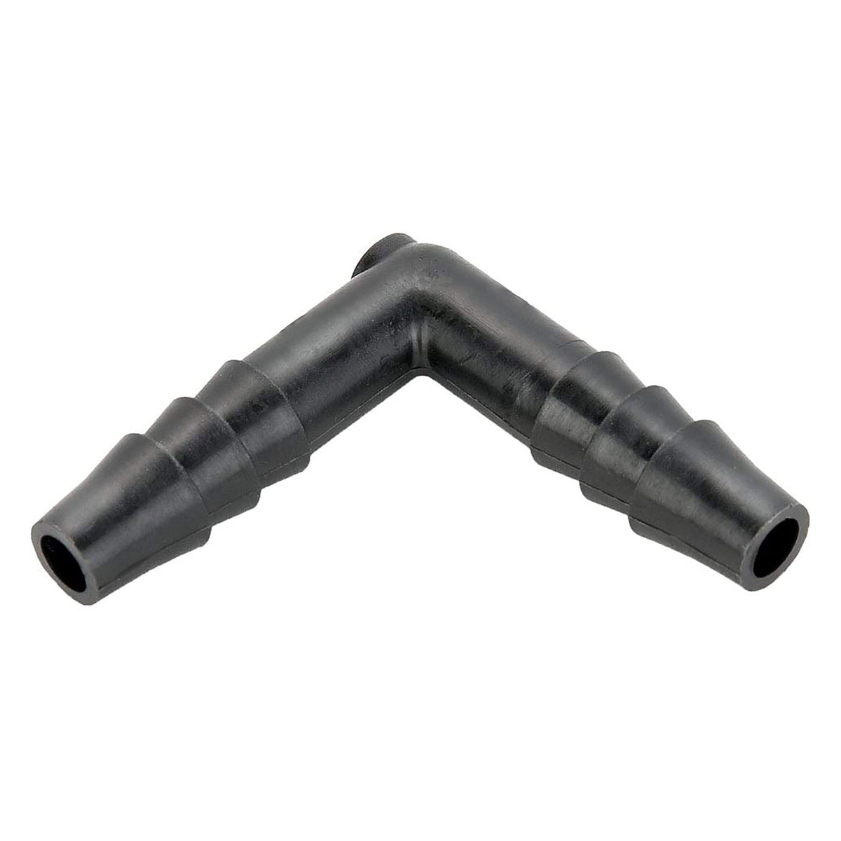 Parker 90 Degree Hose Barb Elbow, Union, 3/8 in. to 1/2 in. Sizes