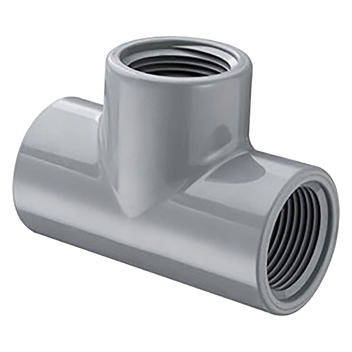 Spears CPVC Schedule 80, Tee, Threaded, 1/4 in. to 2-1/2 in. Sizes