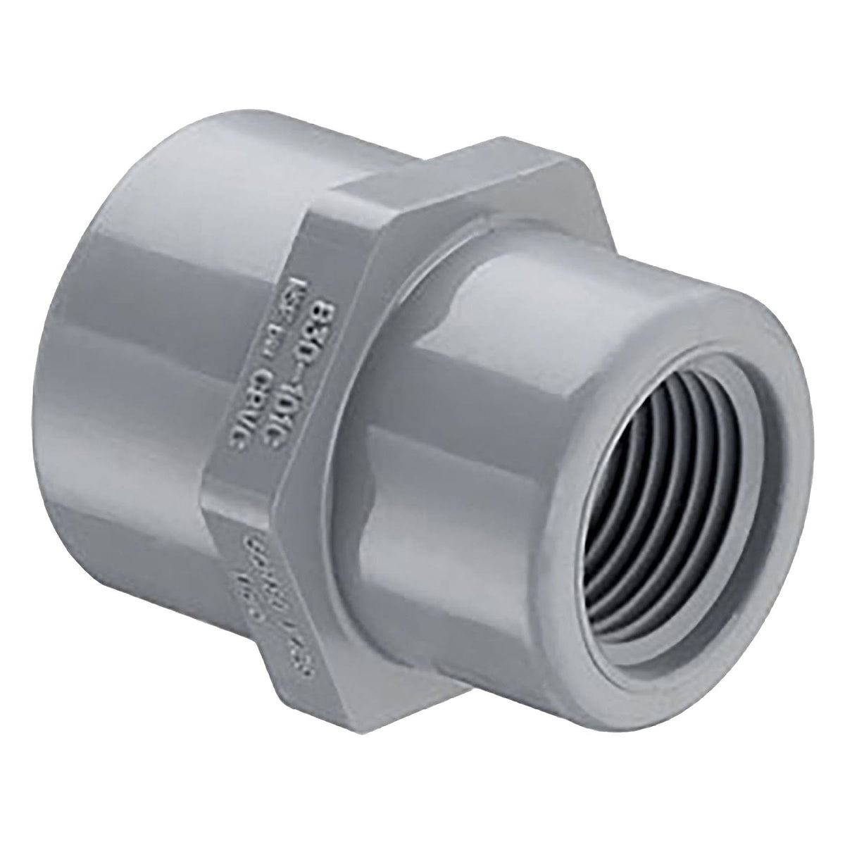 Spears CPVC Schedule 80, Reducing Coupling, Threaded, 1/2 in. to 2-1/2 in. Sizes