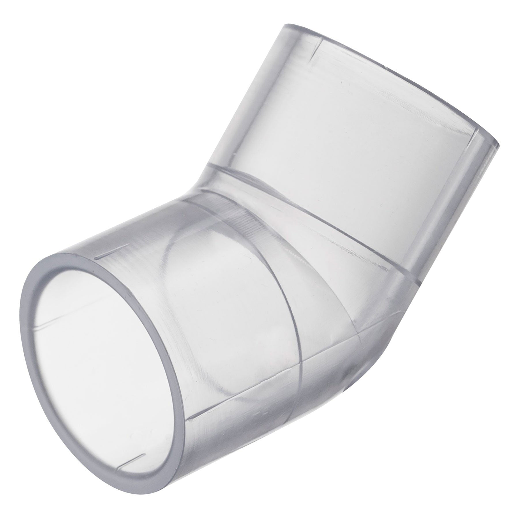 Spears 45 Degree Elbow Clear PVC 1/4 to 8 in. Socket x Socket Schedule 40
