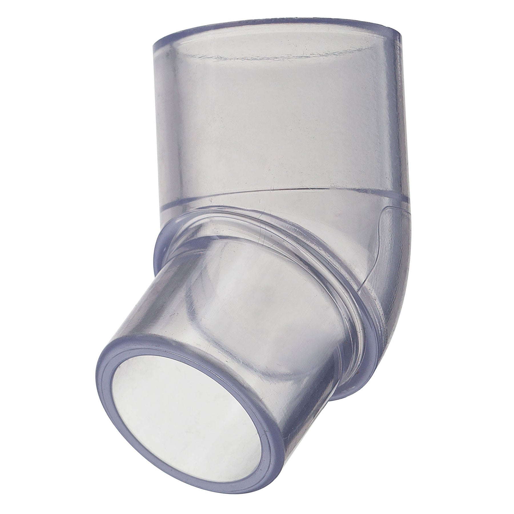Spears 45 Degree Street Elbow Clear PVC 1/2 to 4 in. Spigot x Socket Schedule 40