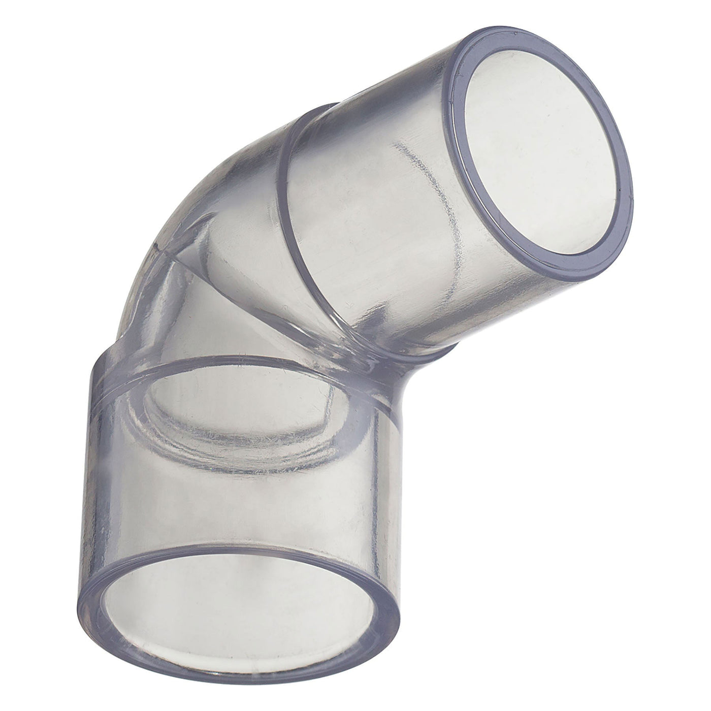 Spears 90 Degree Street Elbow Clear PVC 1/2 to 2 1/2 in. Spigot x Socket Schedule 40