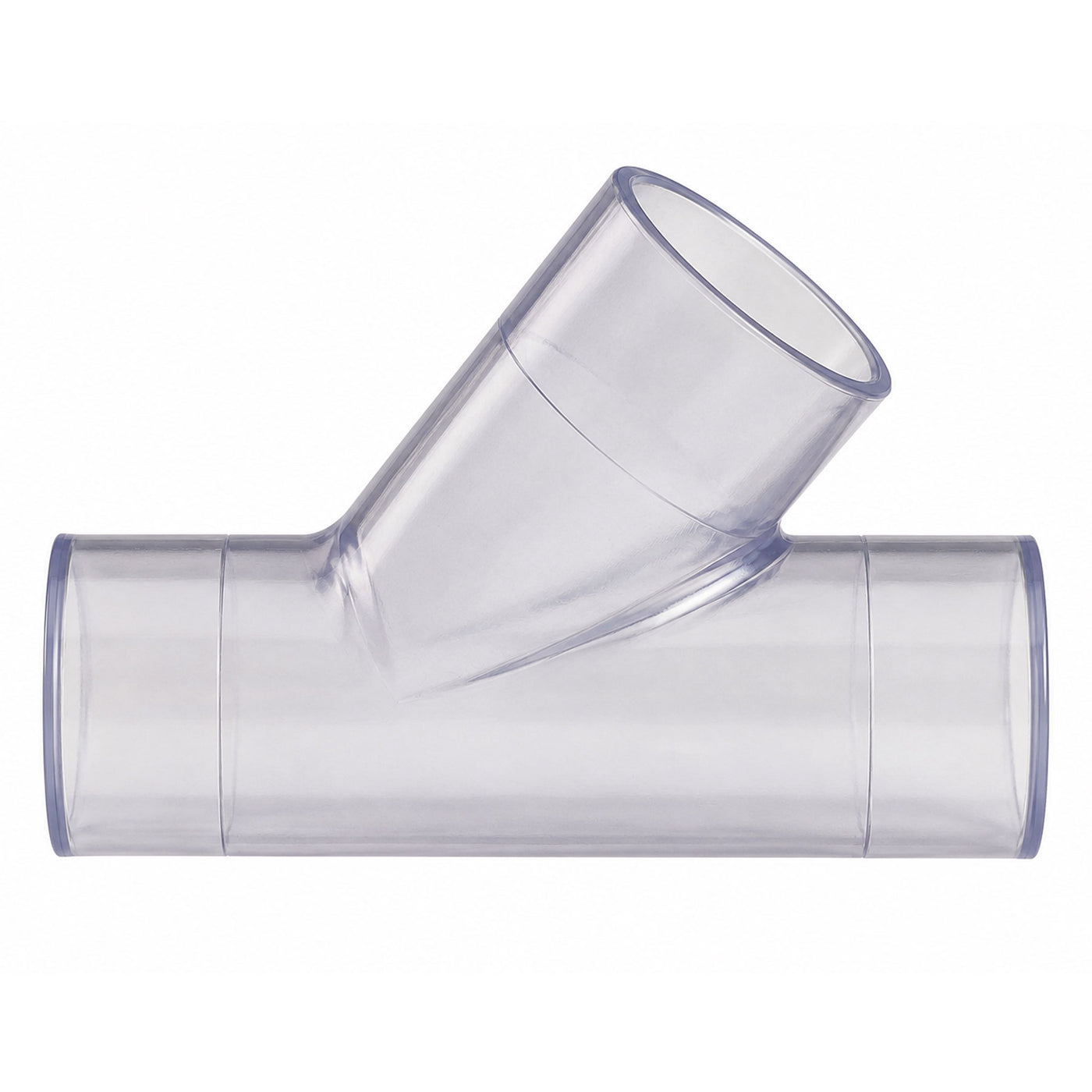 Spears WYE Clear PVC 1-1/2 to 5 in. Socket Schedule 40