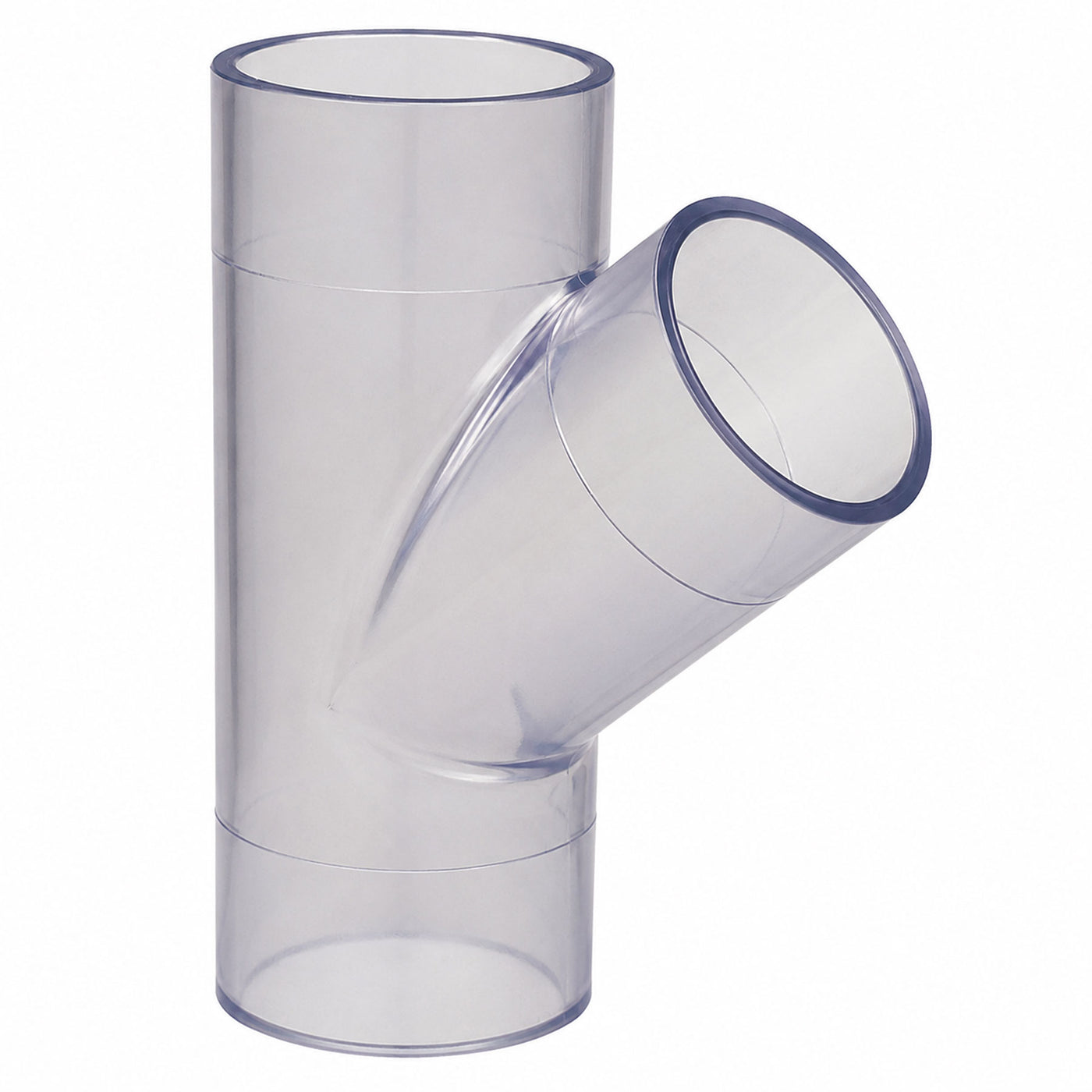 Spears WYE Clear PVC 1-1/2 to 5 in. Socket Schedule 40