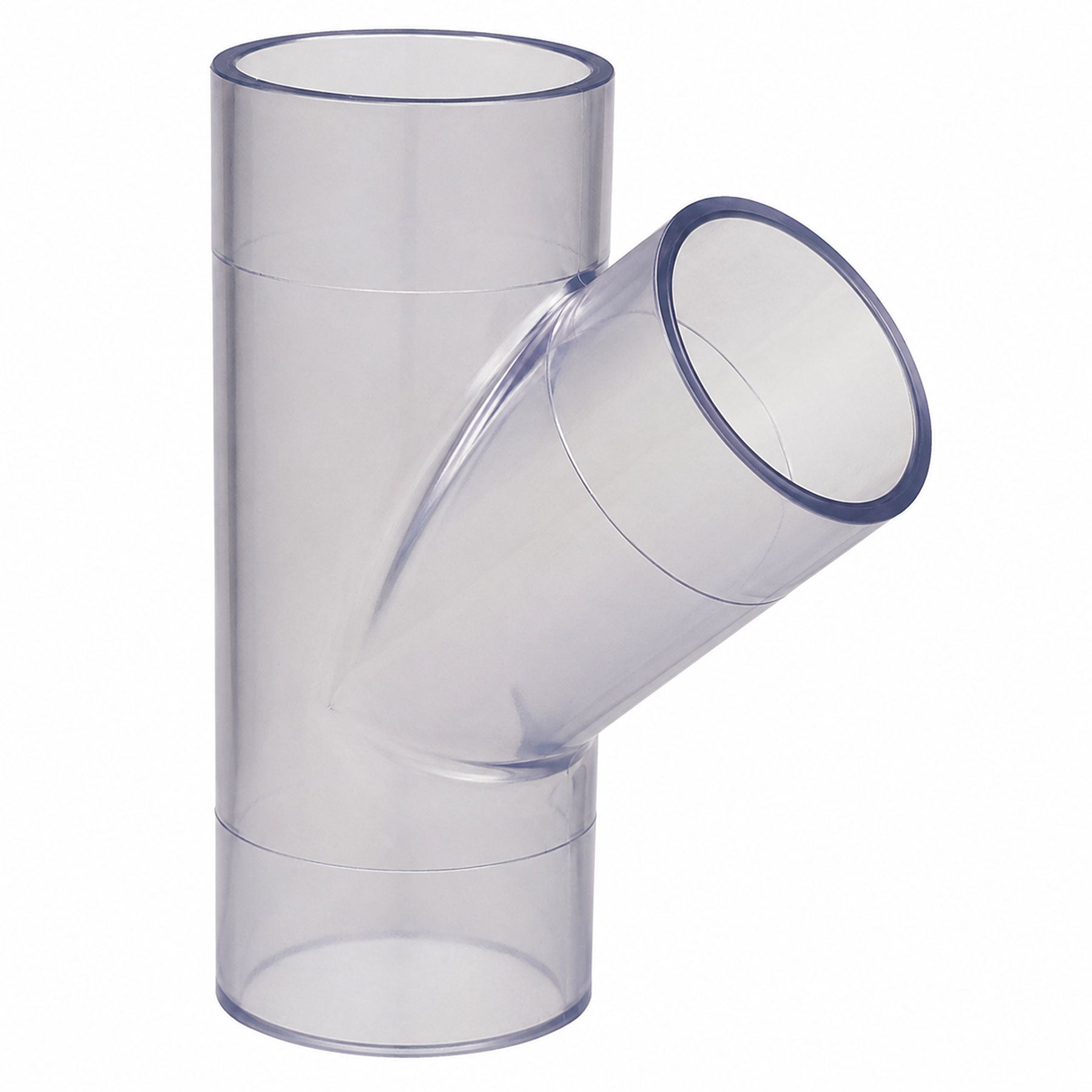 Spears WYE Clear PVC 1-1/2 to 5 in. Socket Schedule 40