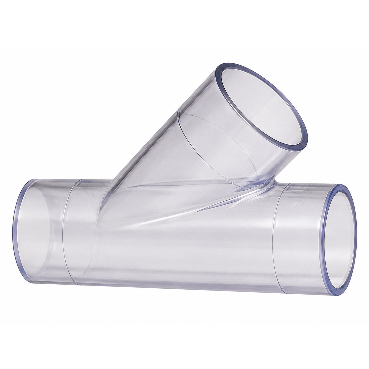 Spears WYE Clear PVC 1-1/2 to 5 in. Socket Schedule 40