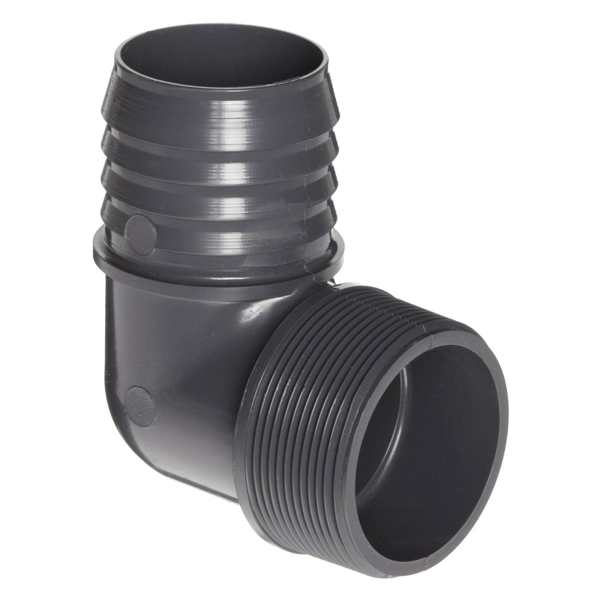 Spears Schedule 40 Gray Tube Fitting, 90 Elbow, HB X MPT, 1/2 in. to 2 in. Sizes
