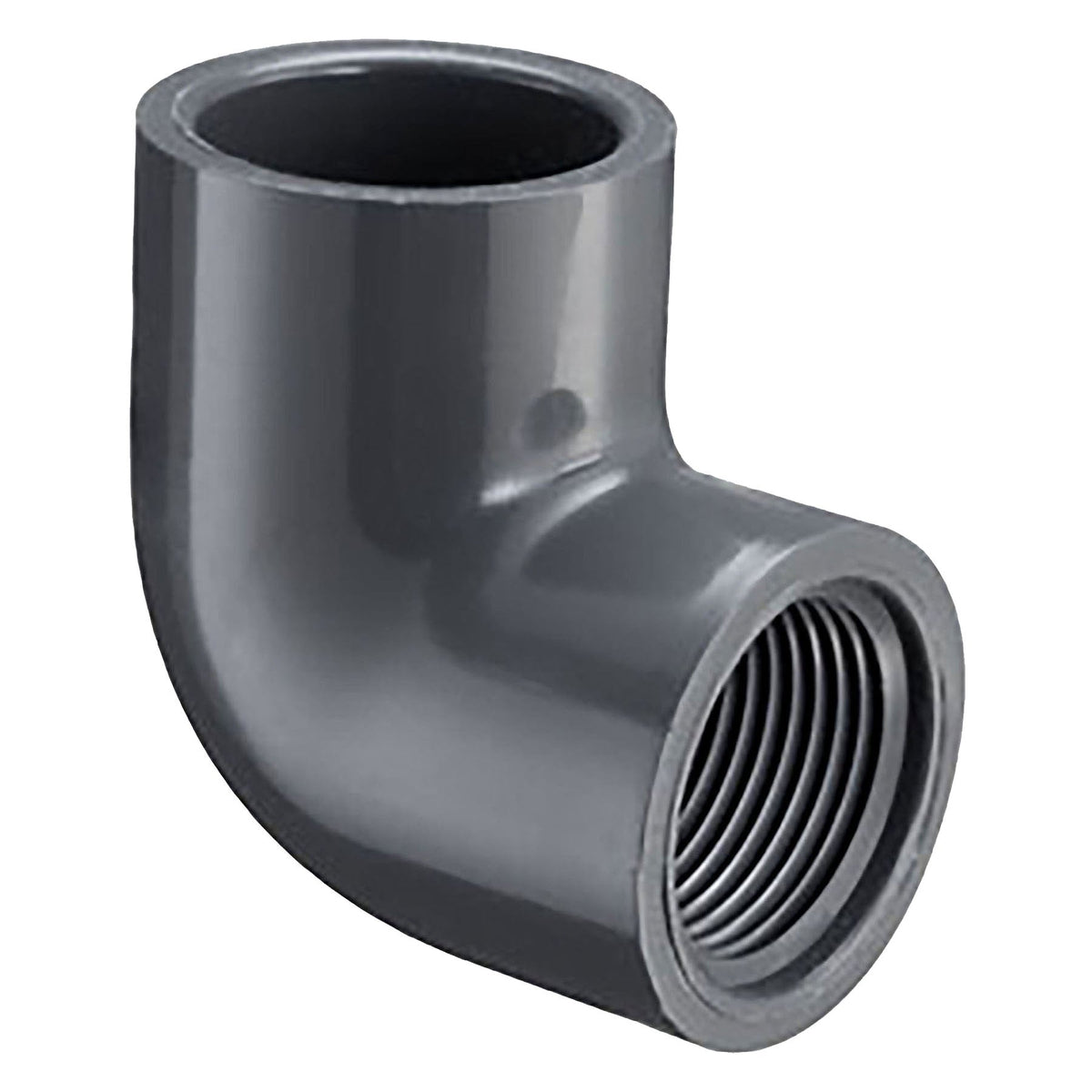 Spears PVC Schedule 80, 90 Degree Elbow, Socket x Threaded, 3/8 in. to 3 in. Sizes
