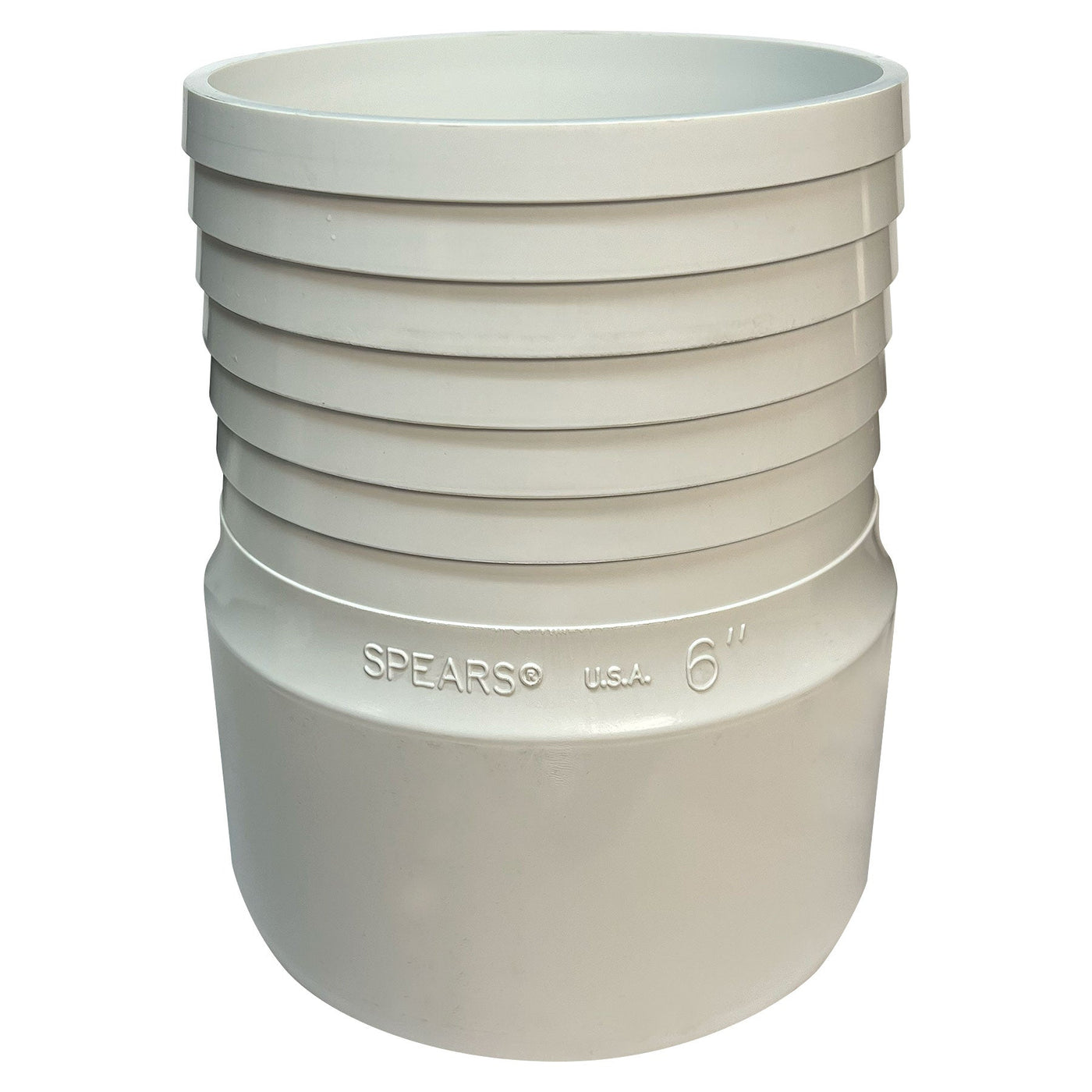 Spears Schedule 40 Gray Tube Fitting, Insert Adapter, HB X Spig, 1/2 in. to 6 in. Sizes