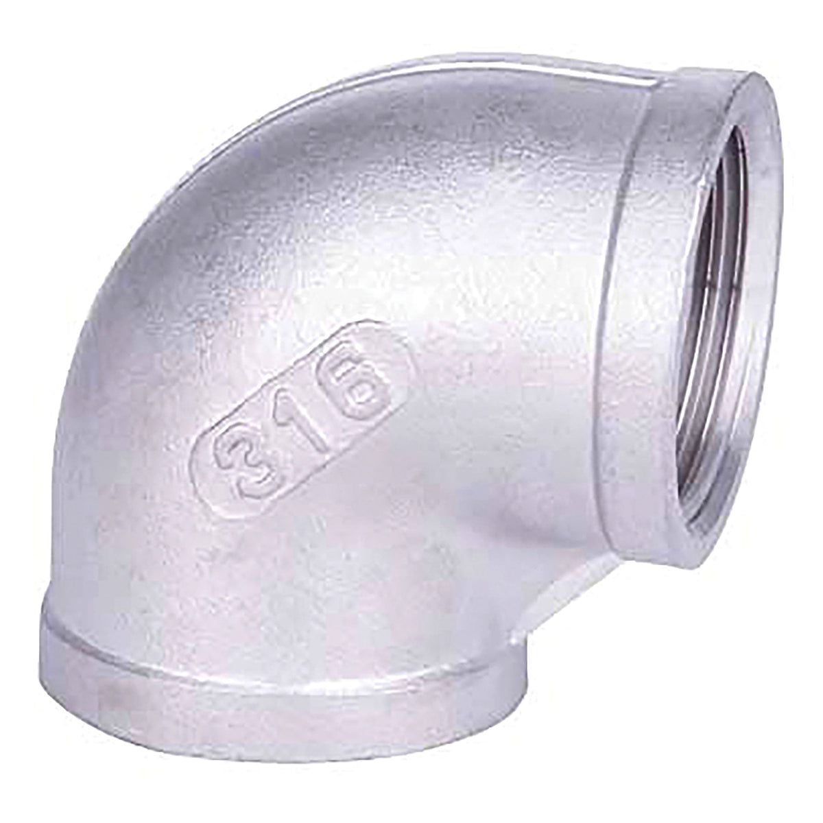 Ta Chen 304 & 316 Stainless Steel, 90 Degree Elbow, Threaded, 1/8 in. to 3 in. Sizes