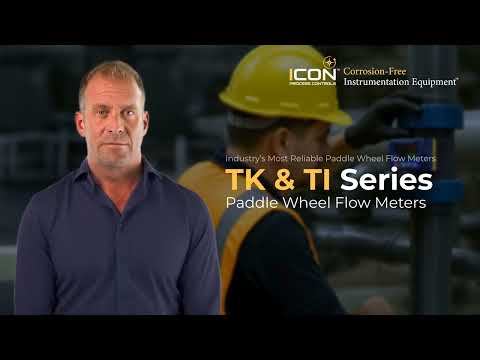 Icon TIF Insertion Paddle Wheel Flow Meter, 1/2 in. to 24 in. Sizes