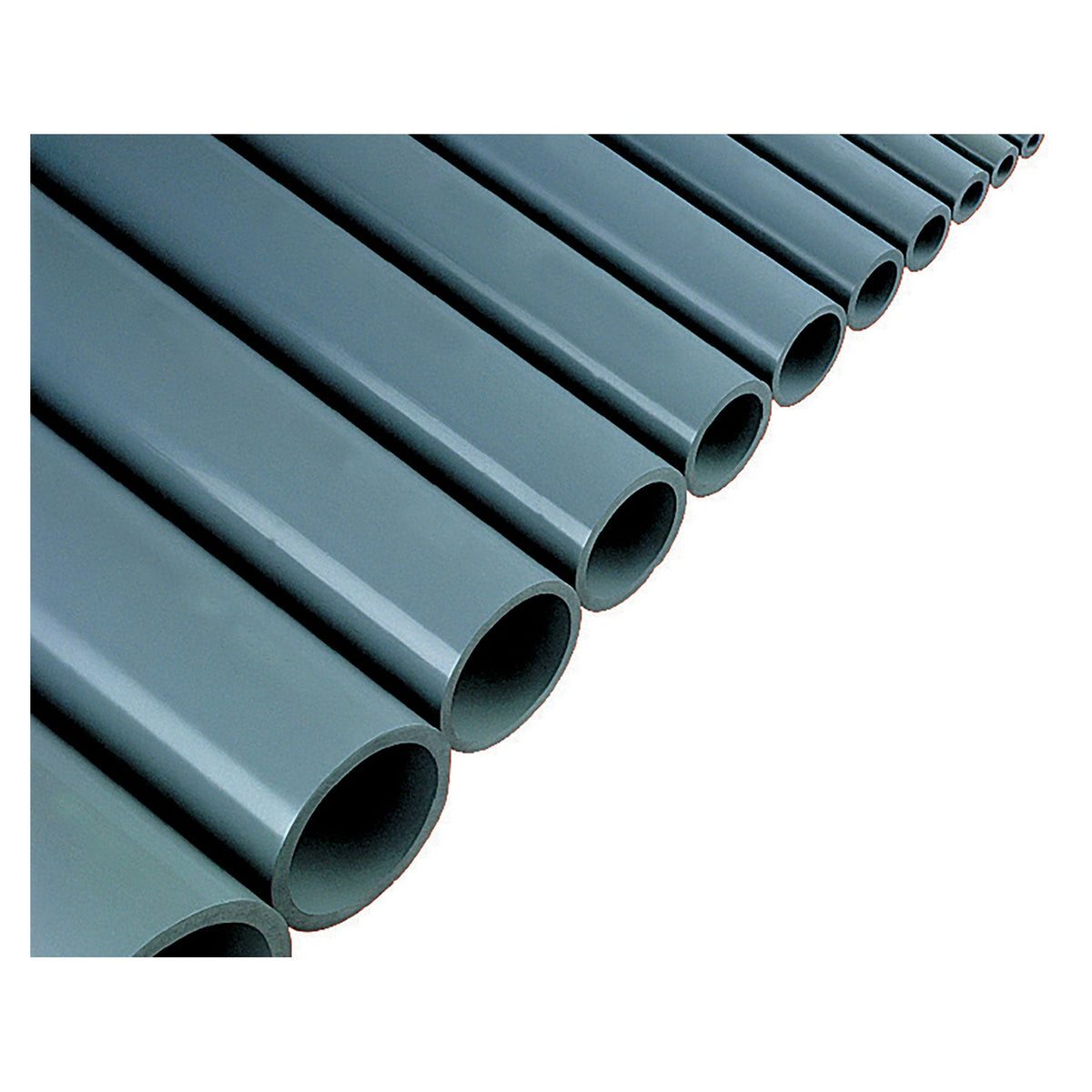 Georg Fischer PVC Schedule 80 Pipe Gray 20 ft. Lengths