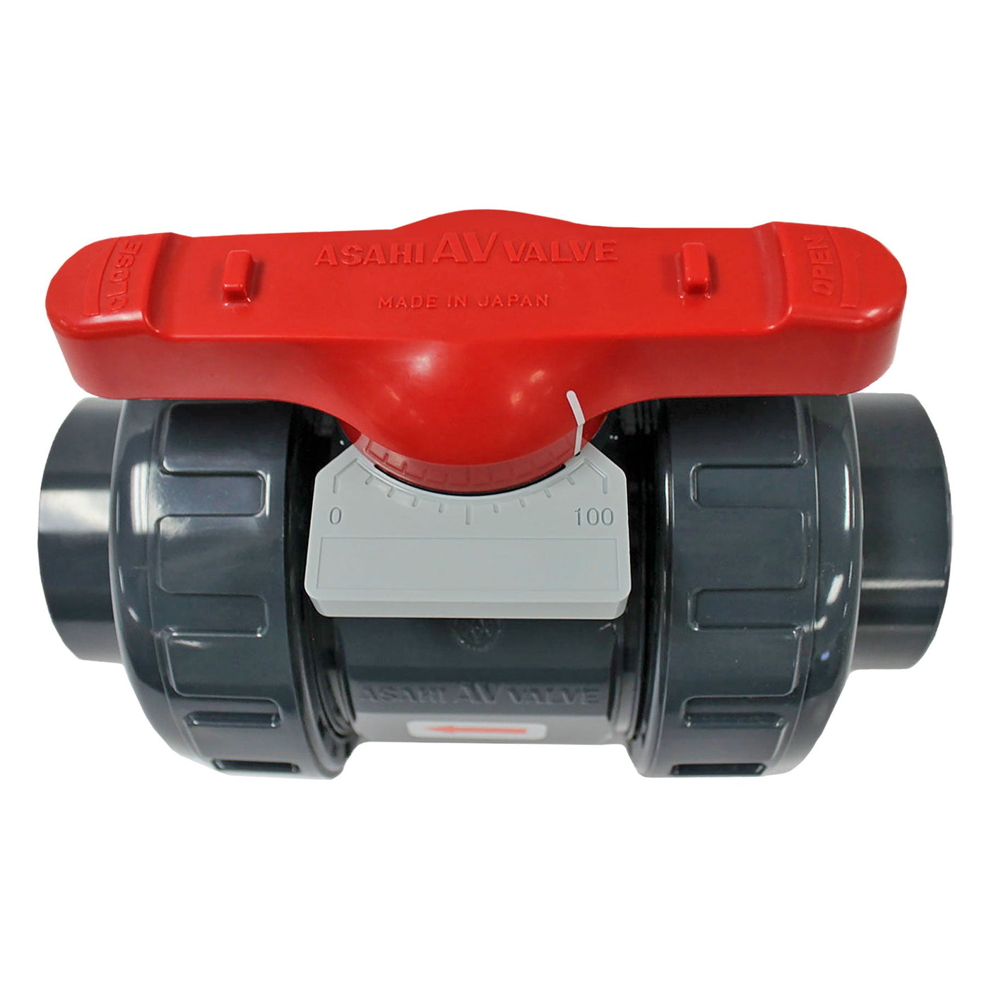 Asahi PVC Type-21 SST Flow Control Ball Valve 1/2 to 2 in.
