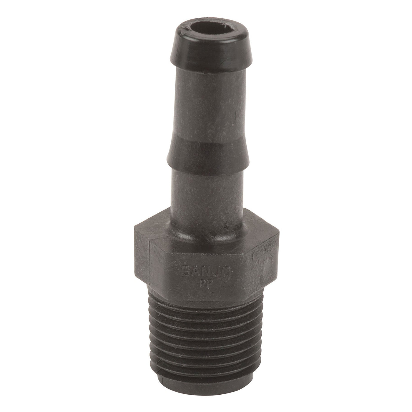 Banjo HB050-025 Polypropylene Straight Hose Barb MPT X HB 1/4 in. to 4 in. Sizes