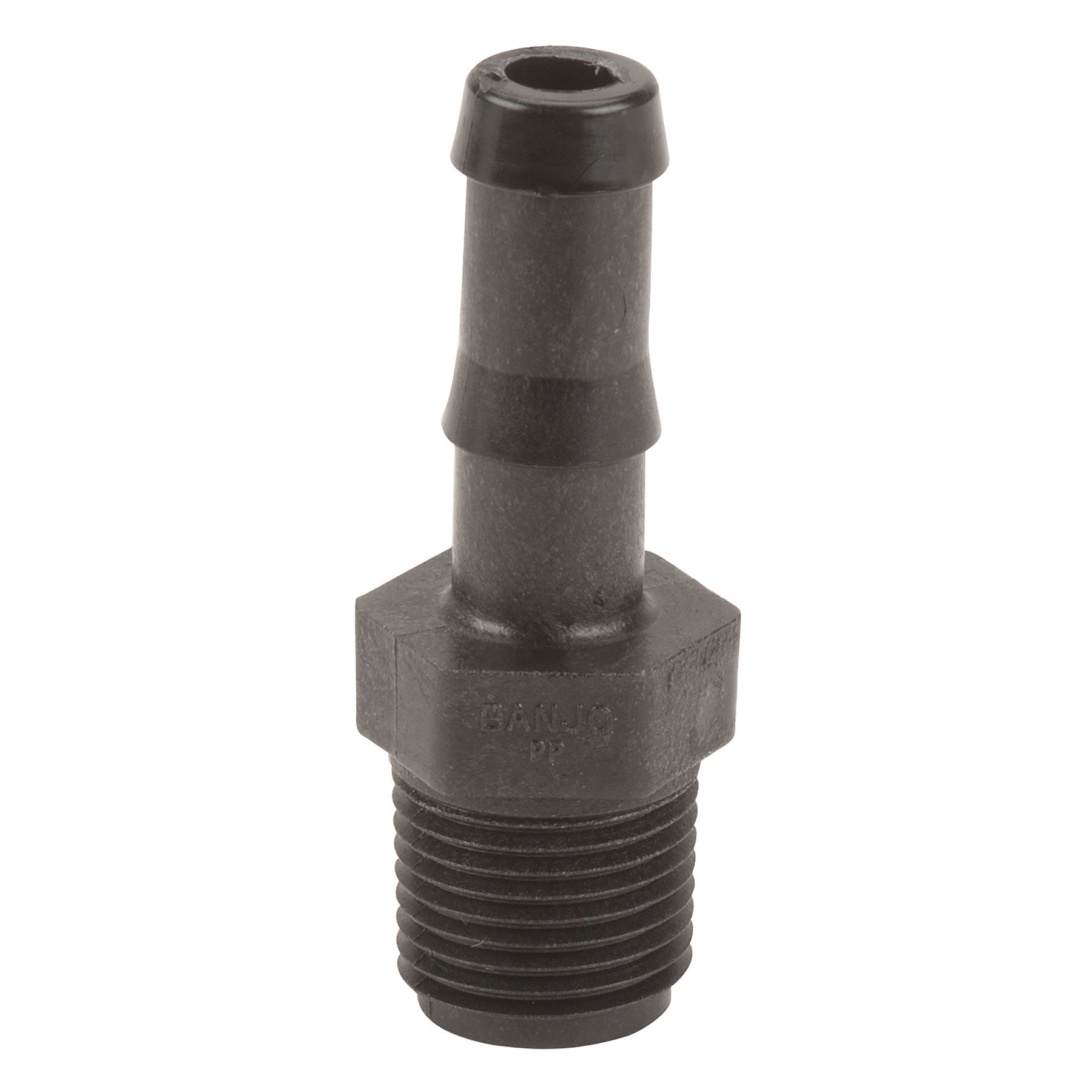 Banjo HB050-025 Polypropylene Straight Hose Barb MPT X HB 1/4 in. to 4 in. Sizes
