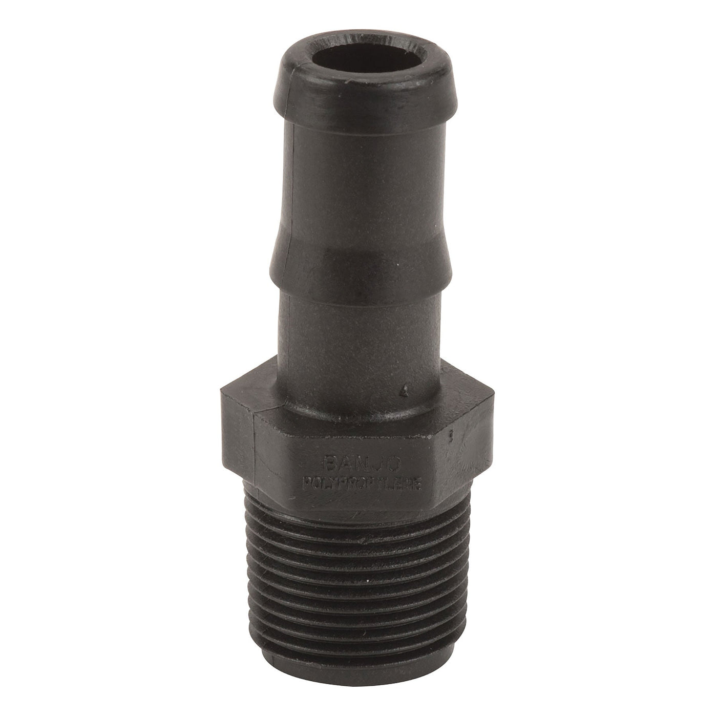 Banjo HB075-050 Polypropylene Straight Hose Barb MPT X HB 1/4 in. to 4 in. Sizes