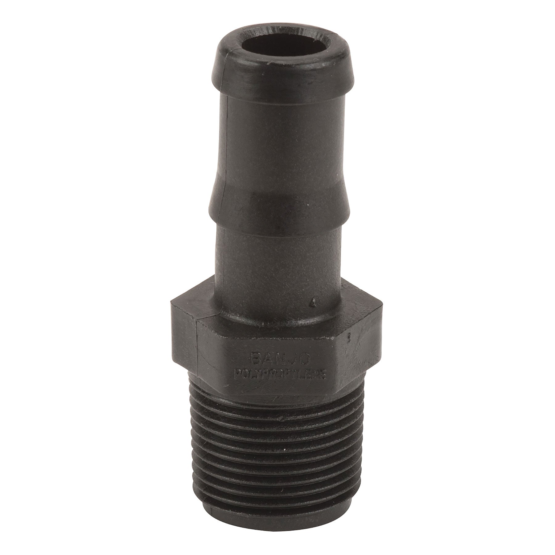 Banjo HB075-050 Polypropylene Straight Hose Barb MPT X HB 1/4 in. to 4 in. Sizes