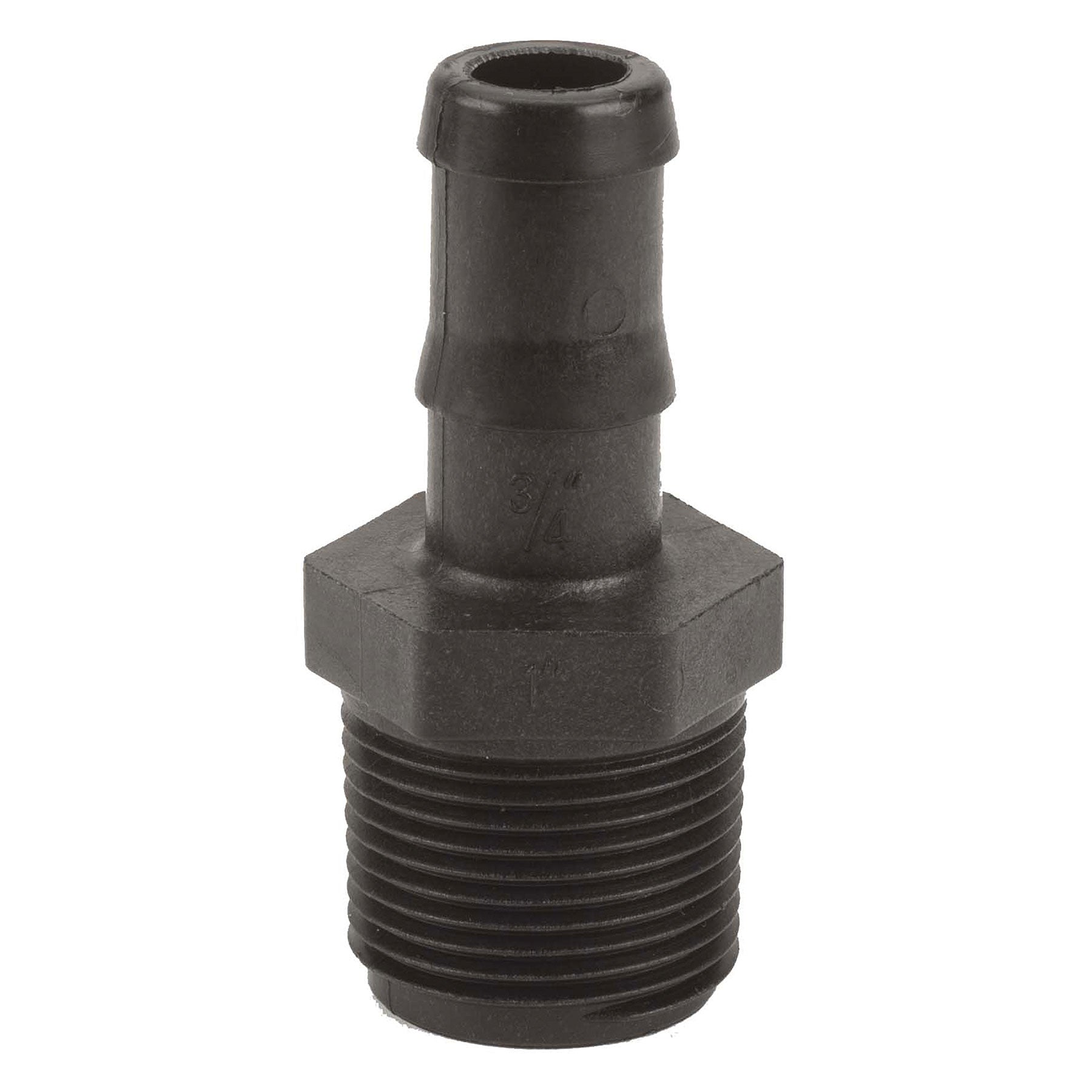 Banjo HB075 Polypropylene Straight Hose Barb MPT X HB 1/4 in. to 4 in. Sizes