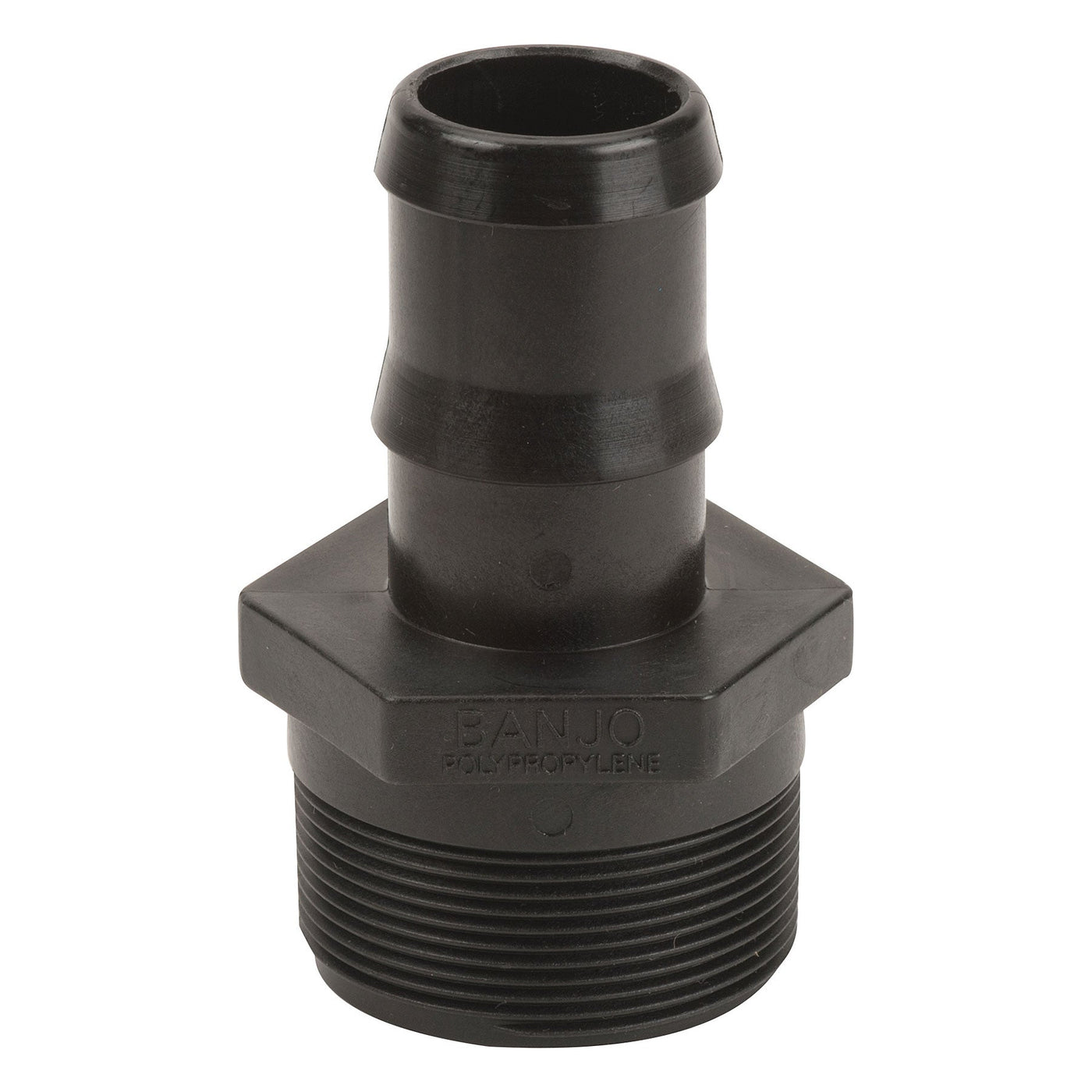 Banjo HB150 Polypropylene Straight Hose Barb MPT X HB 1/4 in. to 4 in. Sizes