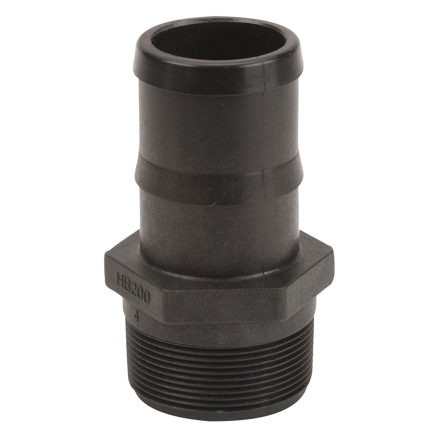 Banjo HB150-200 Polypropylene Straight Hose Barb MPT X HB 1/4 in. to 4 in. Sizes