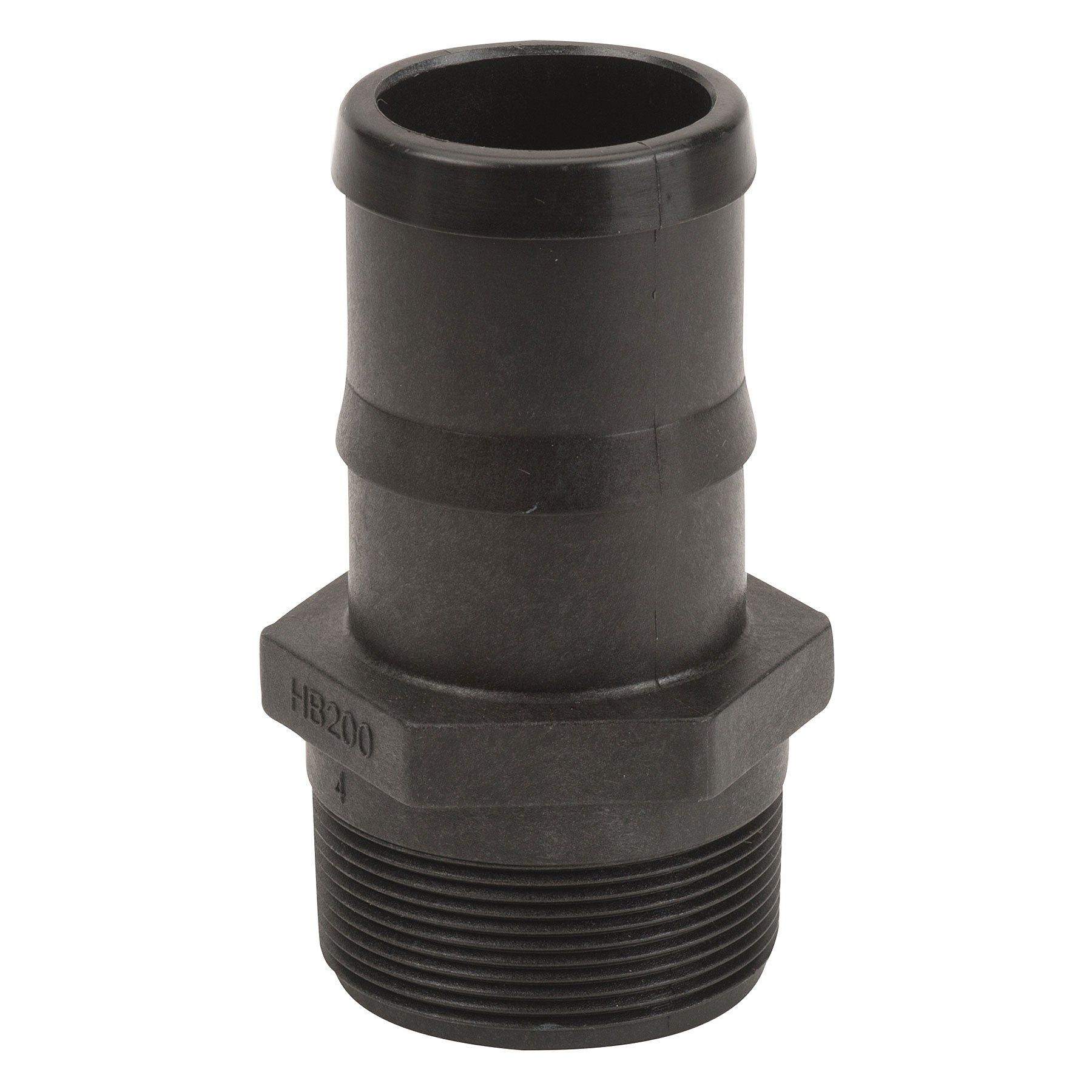 Banjo HB150-200 Polypropylene Straight Hose Barb MPT X HB 1/4 in. to 4 in. Sizes