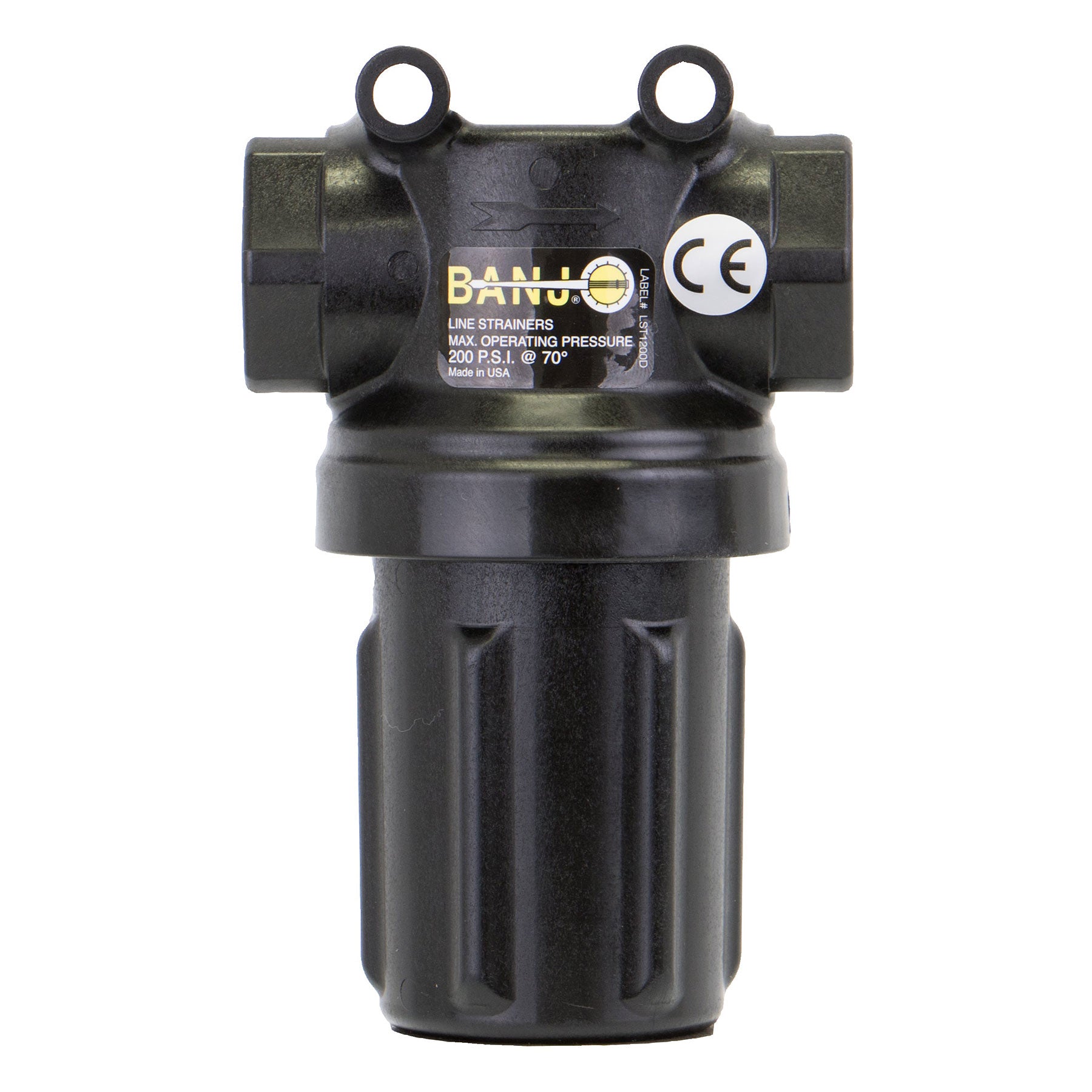 Banjo LSTM050-30 Mini T Strainer Black Bowl 1/2 in. to 3/4 in. Size 30 to 80 Mesh