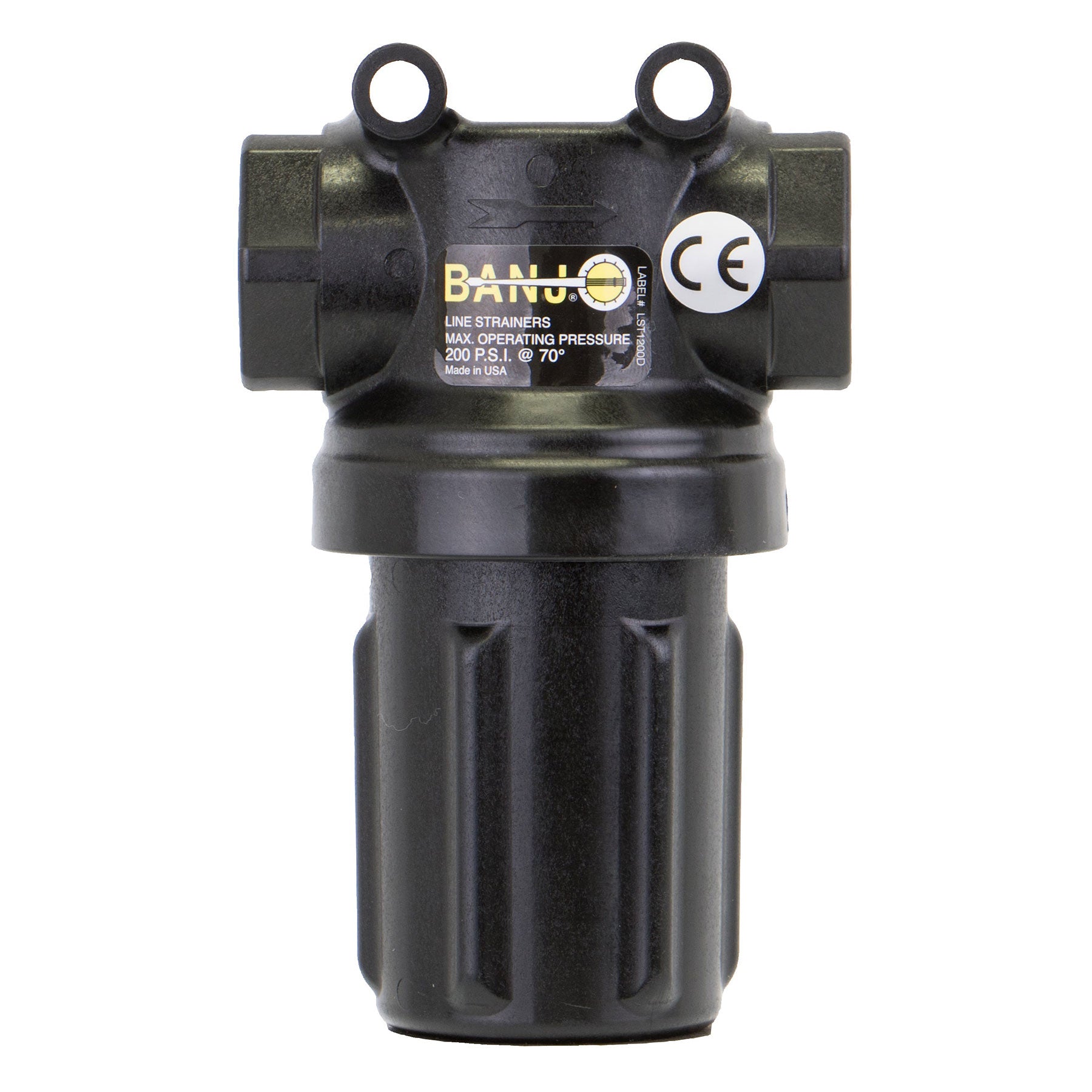 Banjo LSTM050-50 Mini T Strainer Black Bowl 1/2 in. to 3/4 in. Size 30 to 80 Mesh