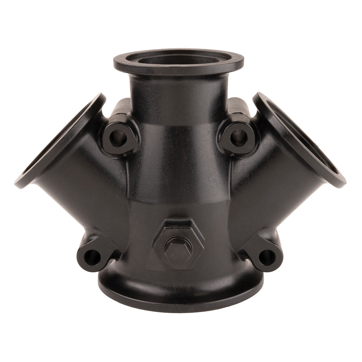 Banjo M300220WYCG M300 X M220 X M220 X M220 Full Port Flange Wye with 1/4 in. Gauge Port