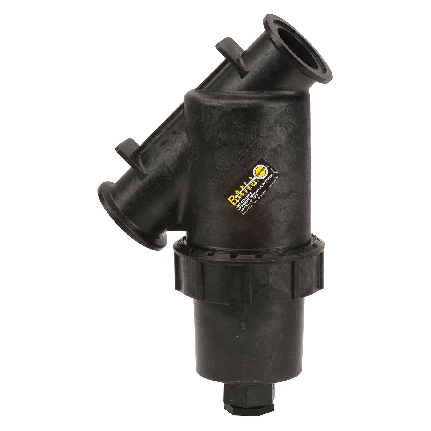 Banjo MLS222-50 2 in. Full Port Polypropylene Manifold Y Line Strainer 4 to 80 Mesh