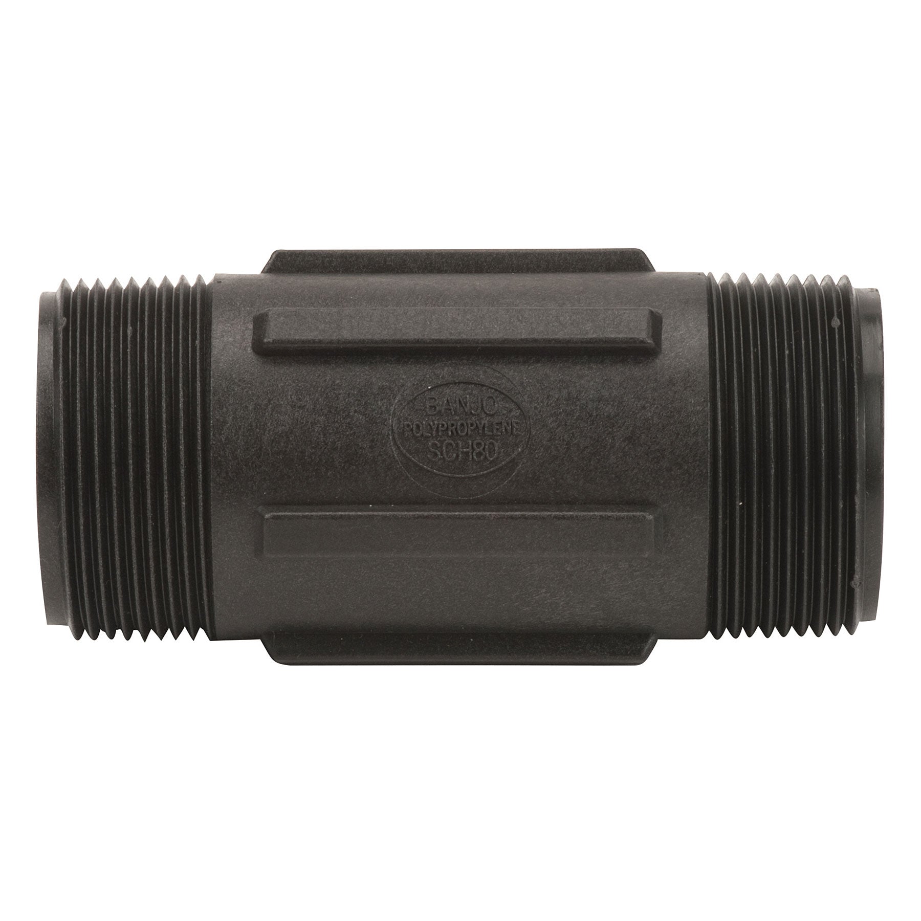 Banjo NIP150-4 Polypropylene Nipple MPT 1/4 in. to 3 in. Sizes Short to 6 in. Lengths