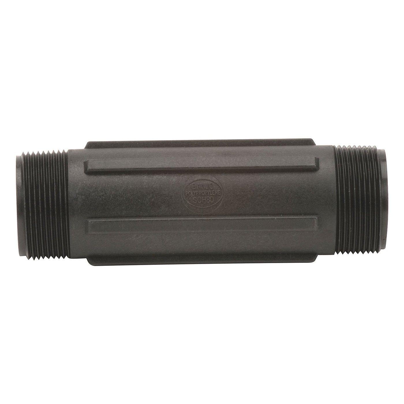 Banjo NIP150-5 Polypropylene Nipple MPT 1/4 in. to 3 in. Sizes Short to 6 in. Lengths