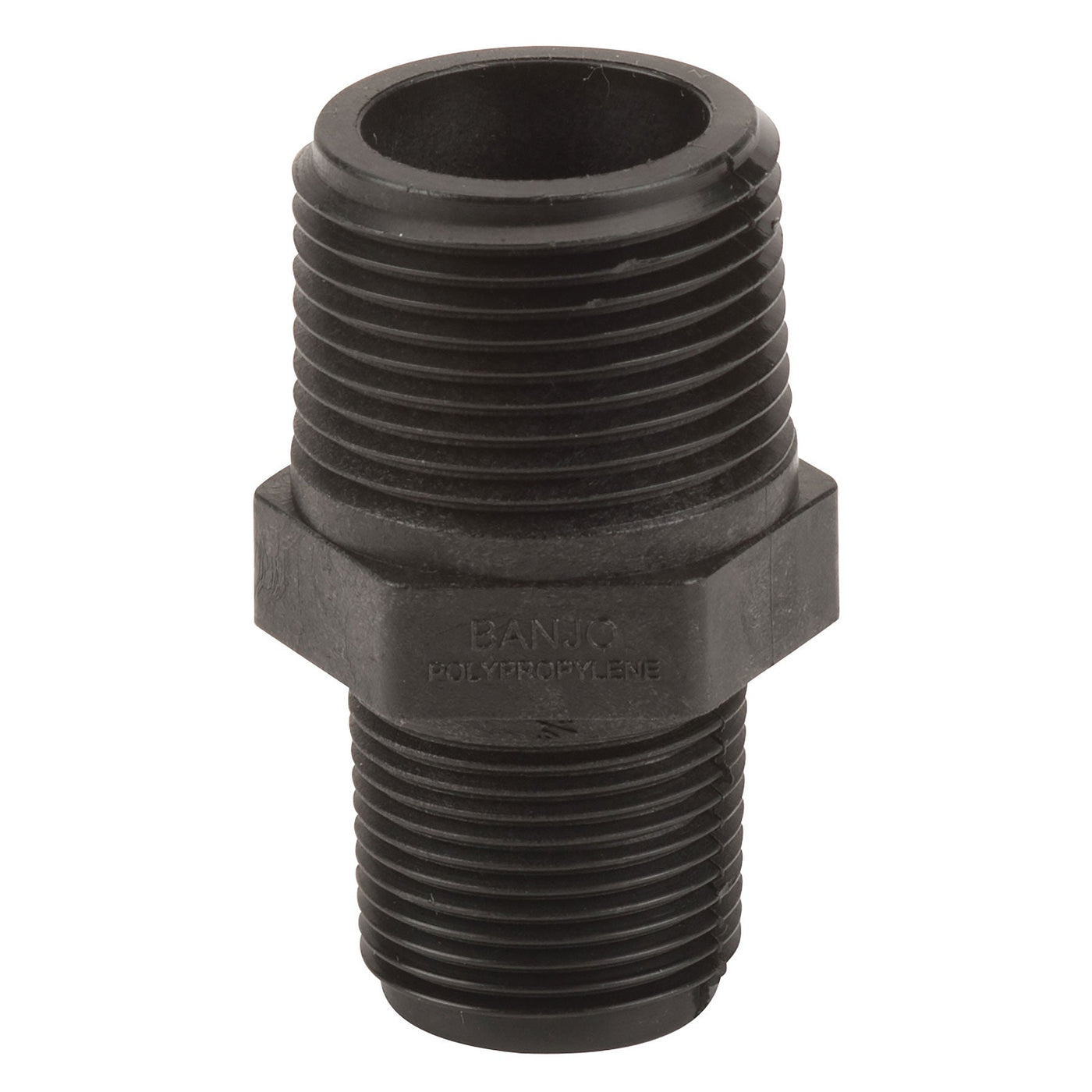Banjo RN100-075 Polypropylene Reducing Nipple MPT 3/8 in. to 3 in. Sizes