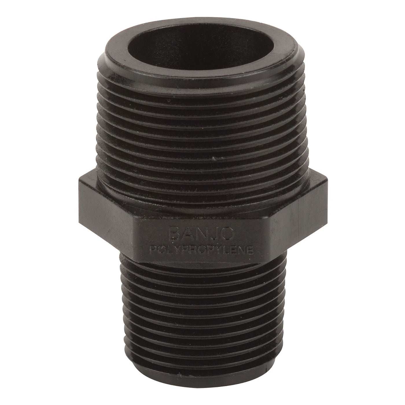 Banjo RN125-100 Polypropylene Reducing Nipple MPT 3/8 in. to 3 in. Sizes