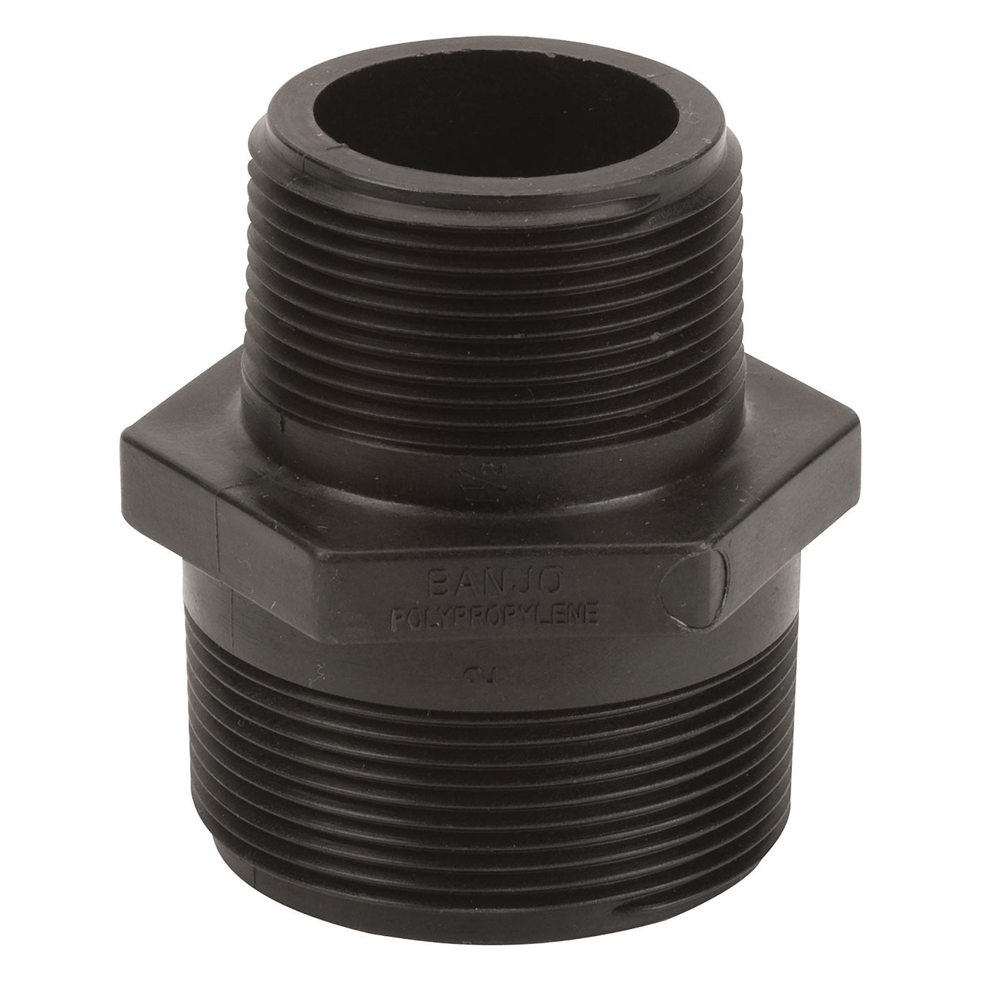 Banjo RN200-150 Polypropylene Reducing Nipple MPT 3/8 in. to 3 in. Sizes