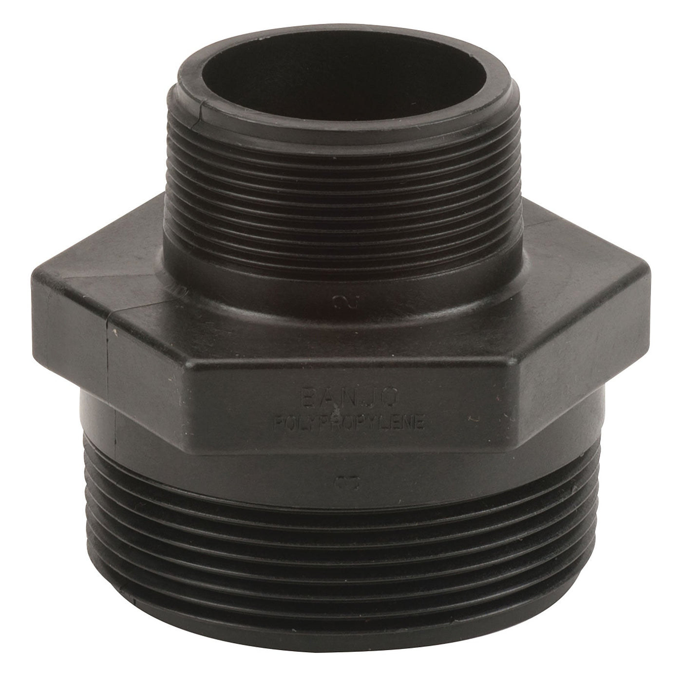 Banjo RN300-200 Polypropylene Reducing Nipple MPT 3/8 in. to 3 in. Sizes