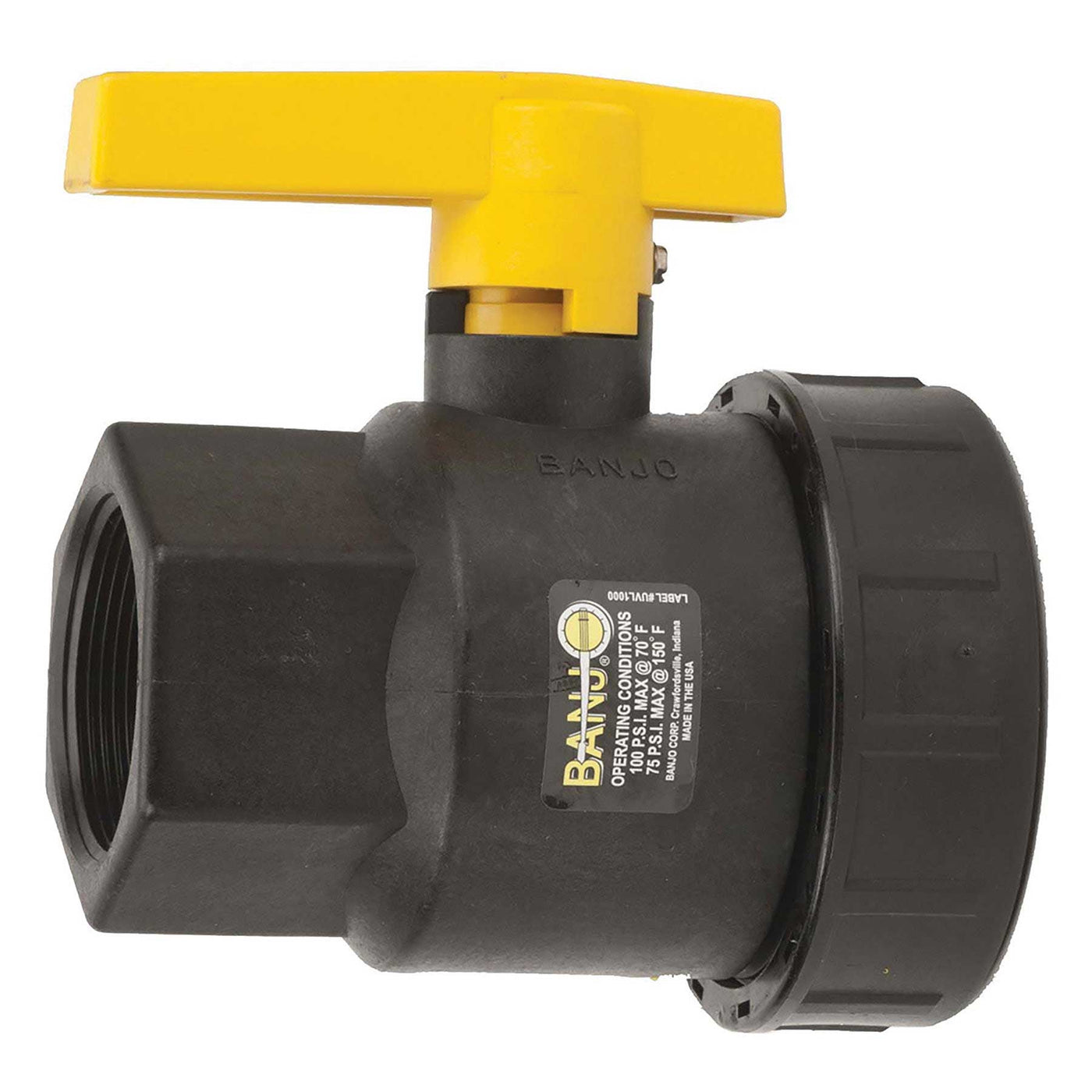 Banjo UV200FP 2 in. PP Single Union Ball Valve