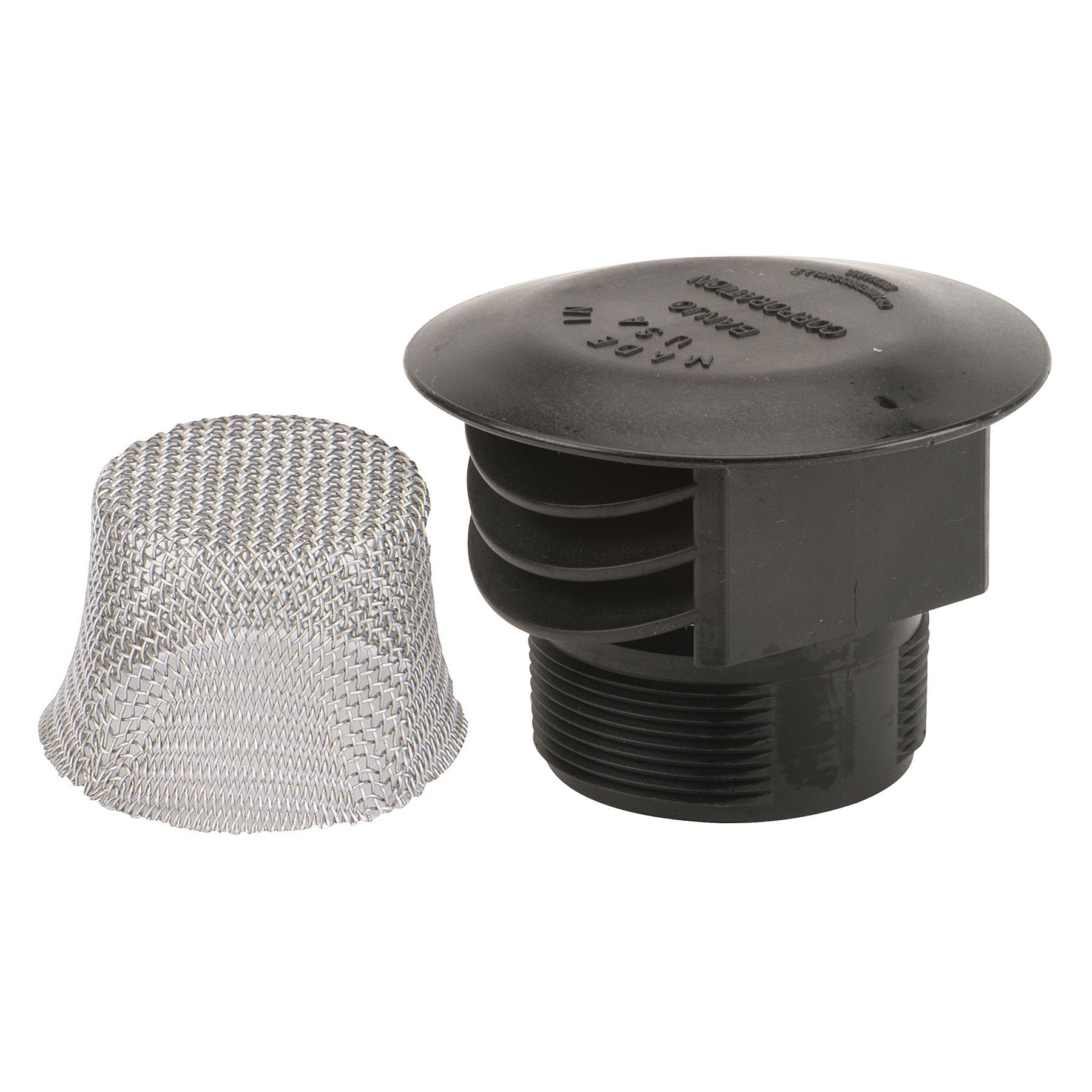 Polypropylene Anti Vortex Vent Caps, 2 in. to 3 in. Sizes Polypropylene Anti Vortex Vent Caps, 2 in. to 3 in. Sizes
