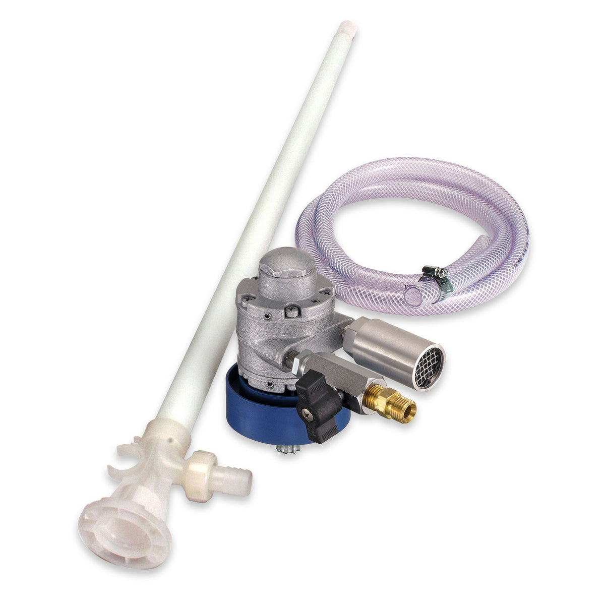 Finish Thompson Medium Performance Drum Pump Kit 40 in. EF Series Pure Polypropylene/PVDF Tube Electric Air Motor