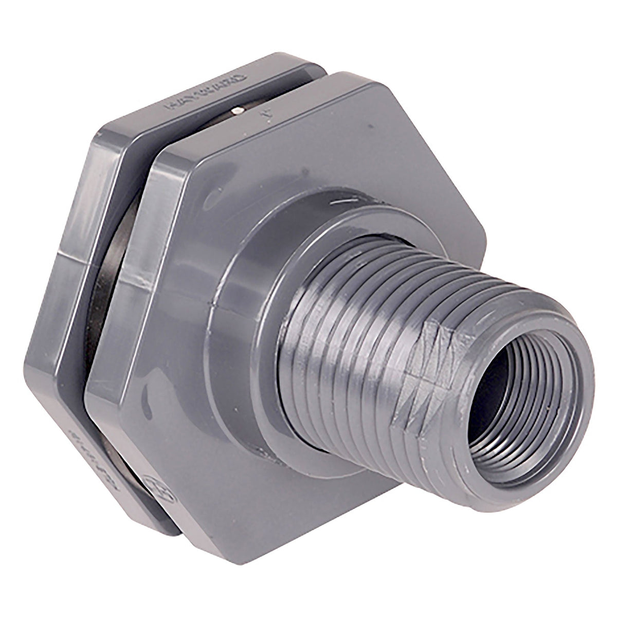 Hayward CPVC Bulkhead BFA Large Flange Long Shaft 1/2 to 1 in.
