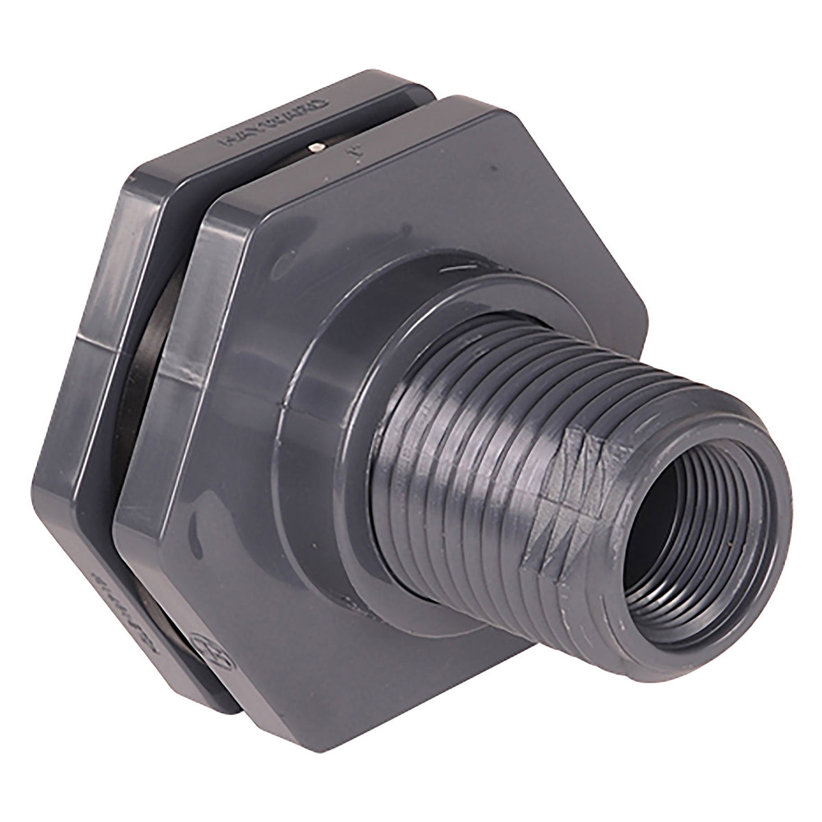 Hayward PVC Bulkhead BFA Large Flange Long Shaft 1/2 to 1 in.
