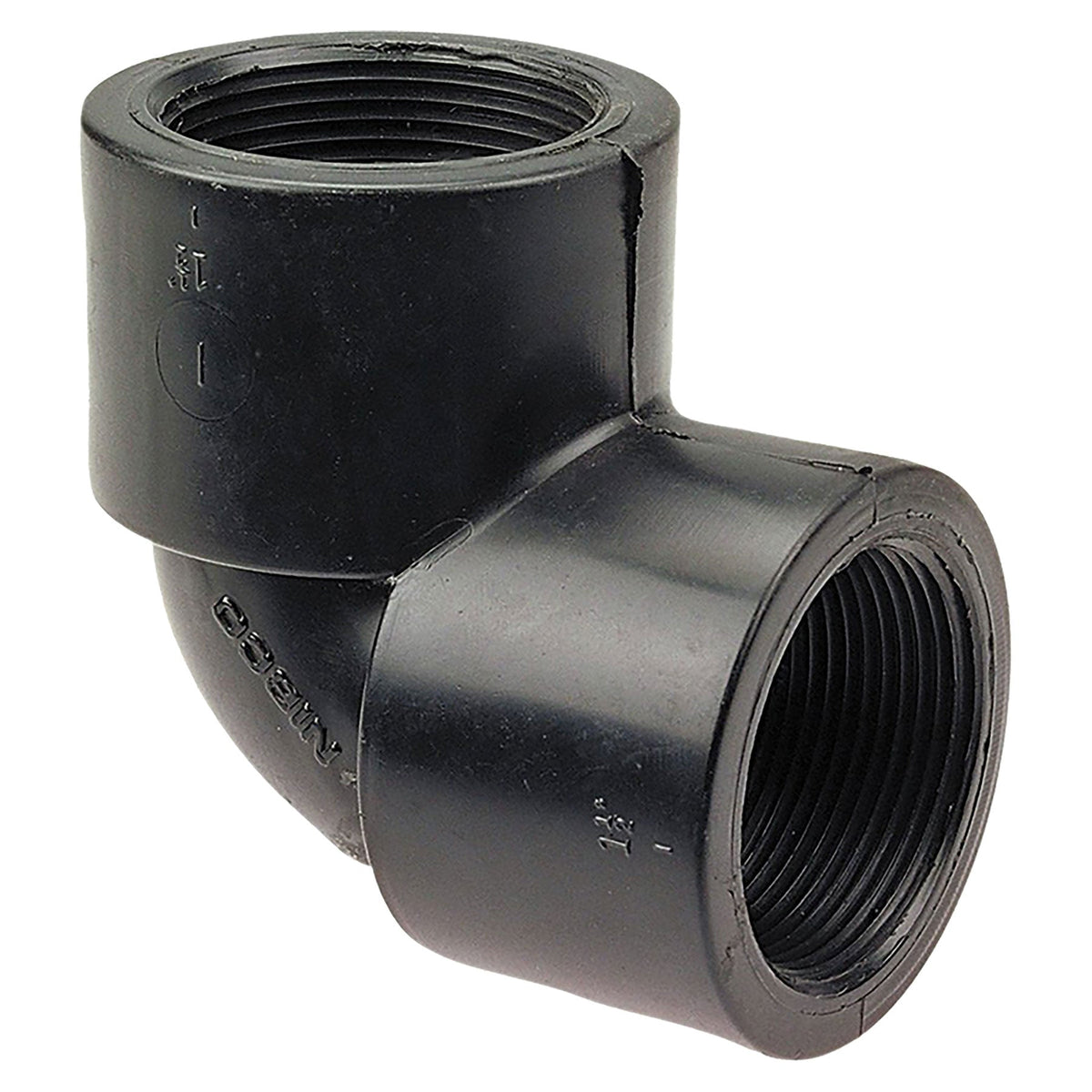 Nibco Black PP Schedule 80 90 Degree Elbow Threaded 1/2 in. to 4 in. Sizes
