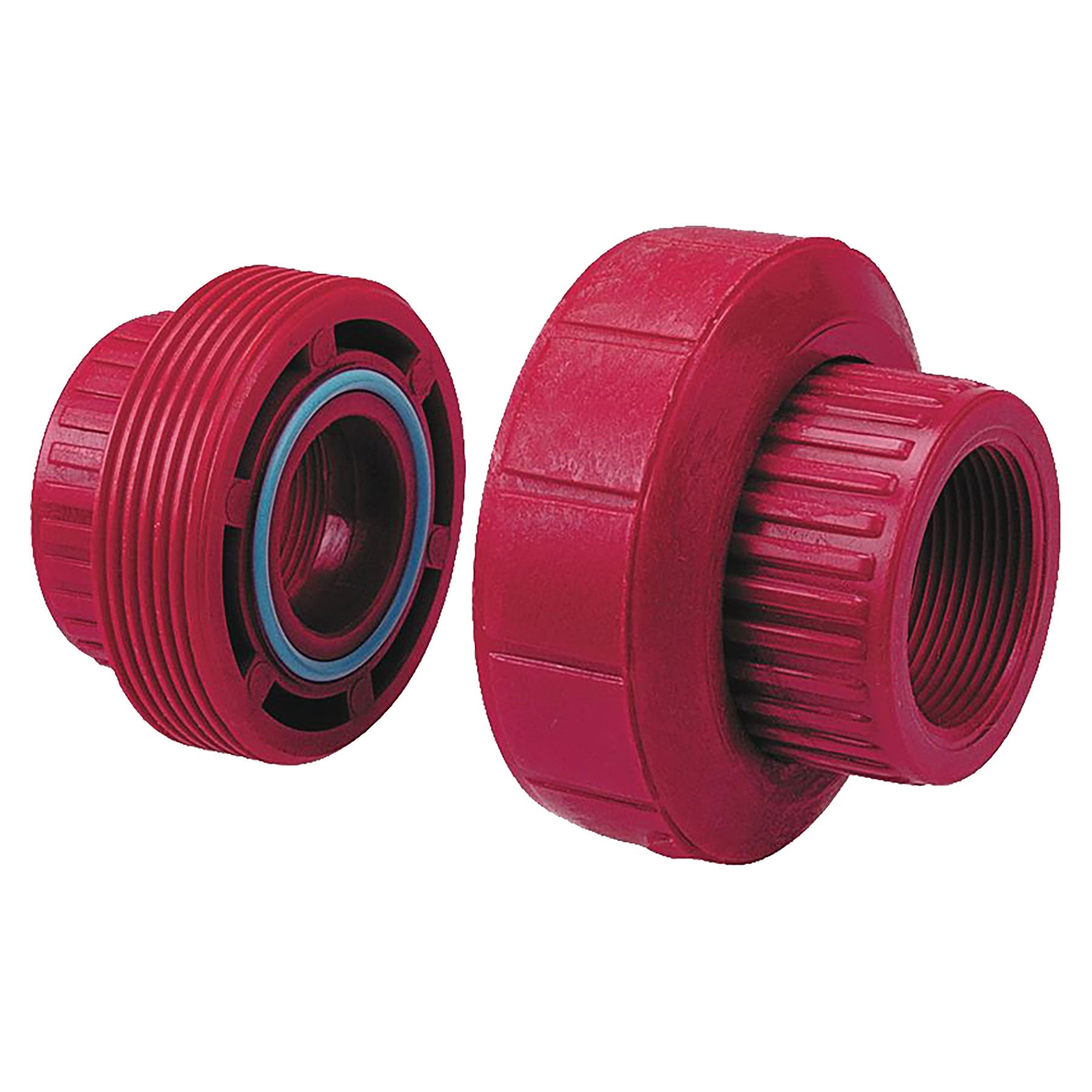 Red PVDF Sch 80 Threaded Union | 1/2