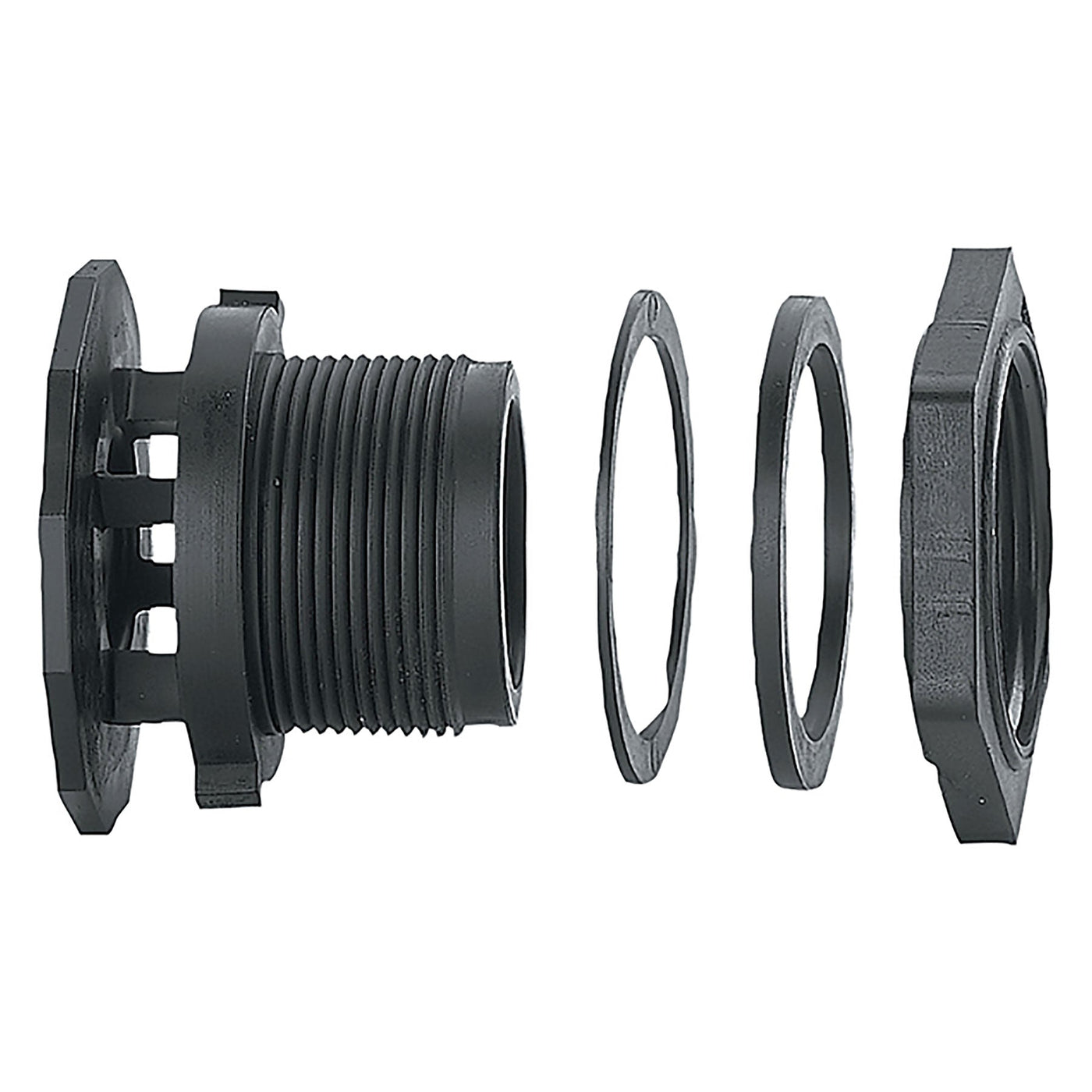 Norwesco 60427 Polypropylene Bulkhead 1/2 in. to 4 in. Sizes