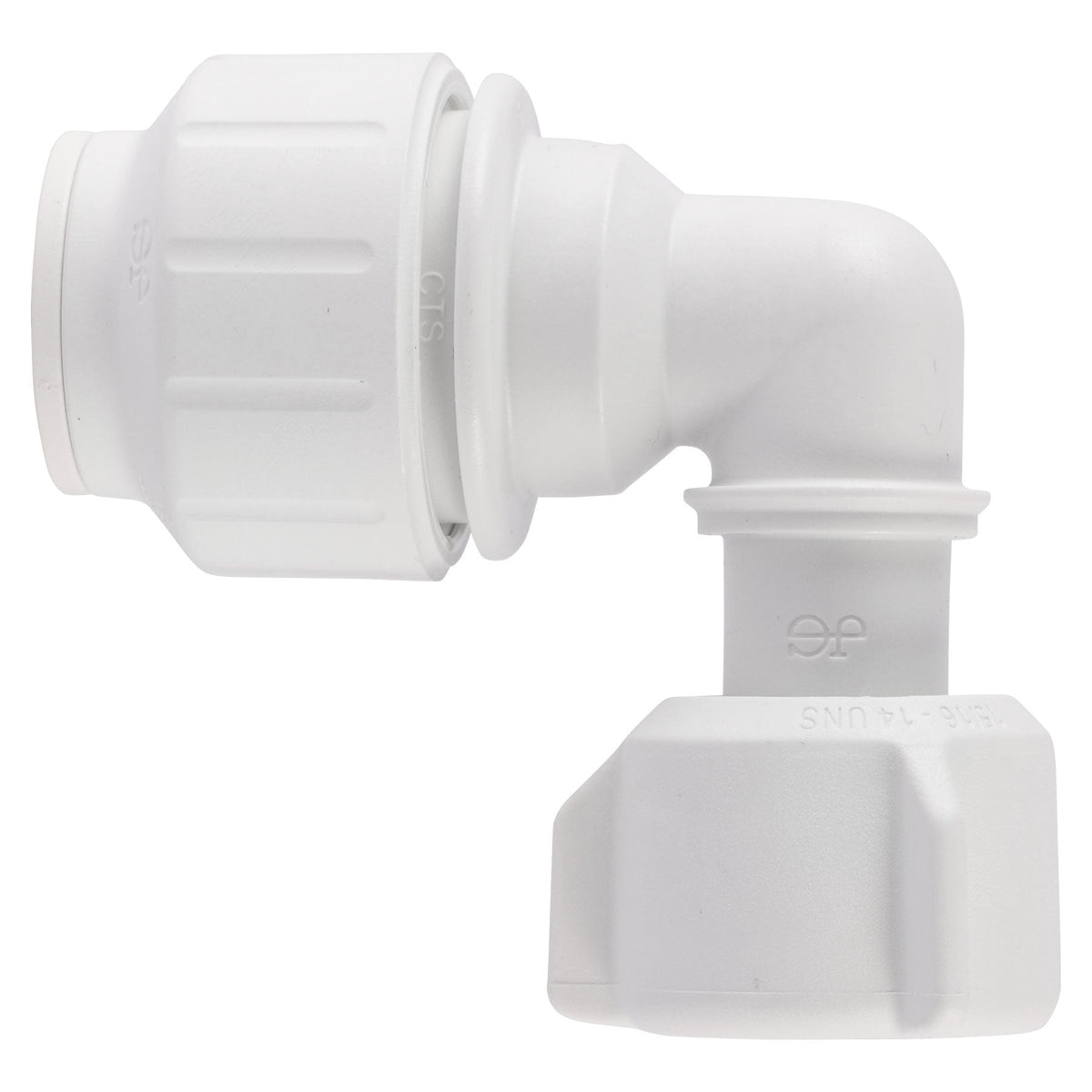 John Guest PEIBTC20C75 Speedfit Female Ball Cock Elbow 1/2 x 7/8-15/16 in. Size